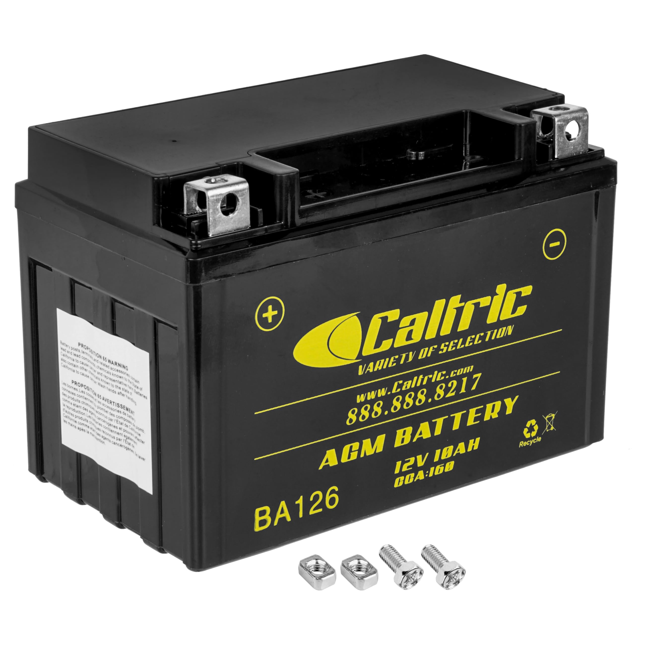 Caltric Agm Battery Compatible with Suzuki Sv650 Sv650A Sv650S Sv650Sa Sv-650Sa 1999-2009