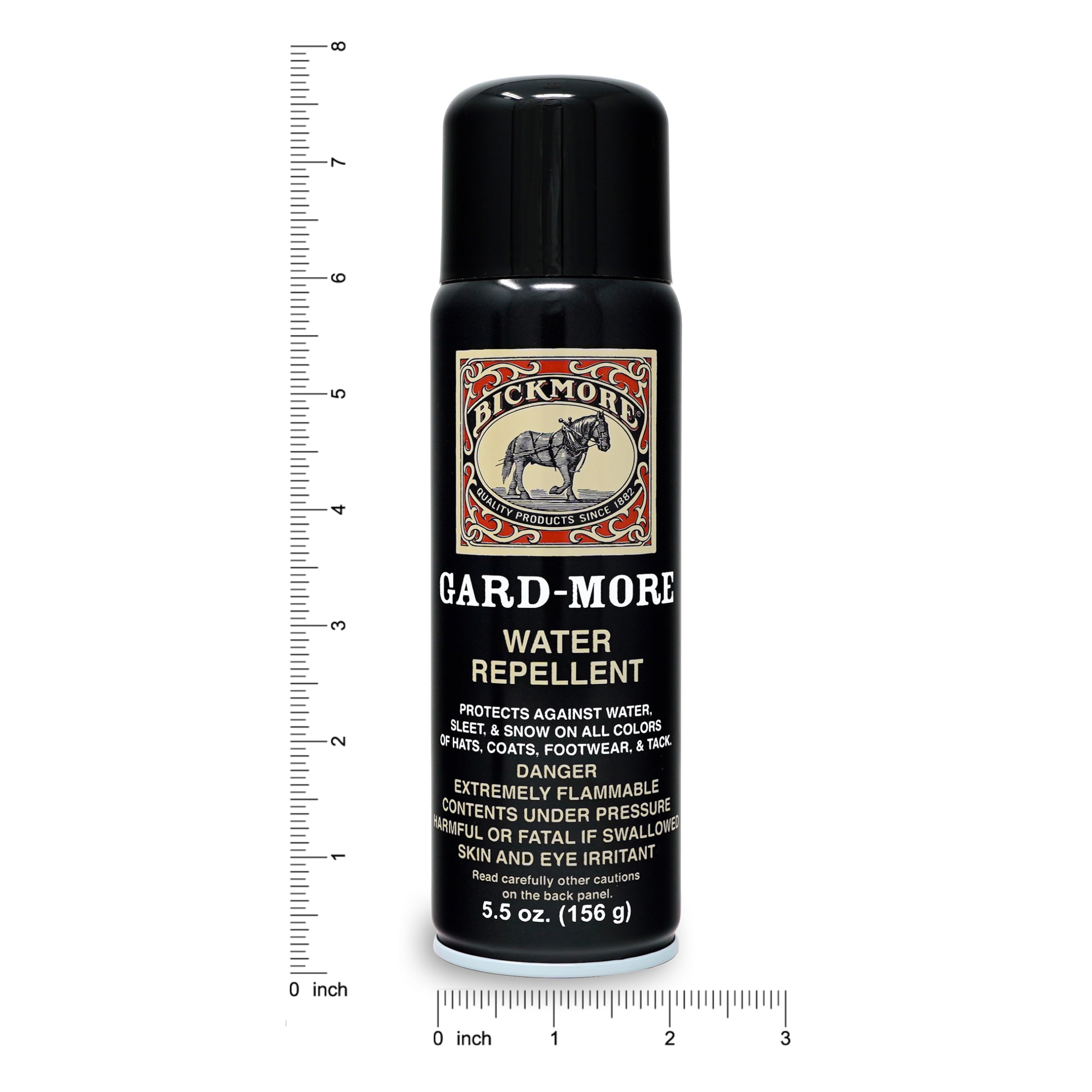Bickmore Gard-More Water & Stain Repellent 5.5oz- Leather Protector and Suede Protector Waterproofing Spray Guard for Boots, Sho