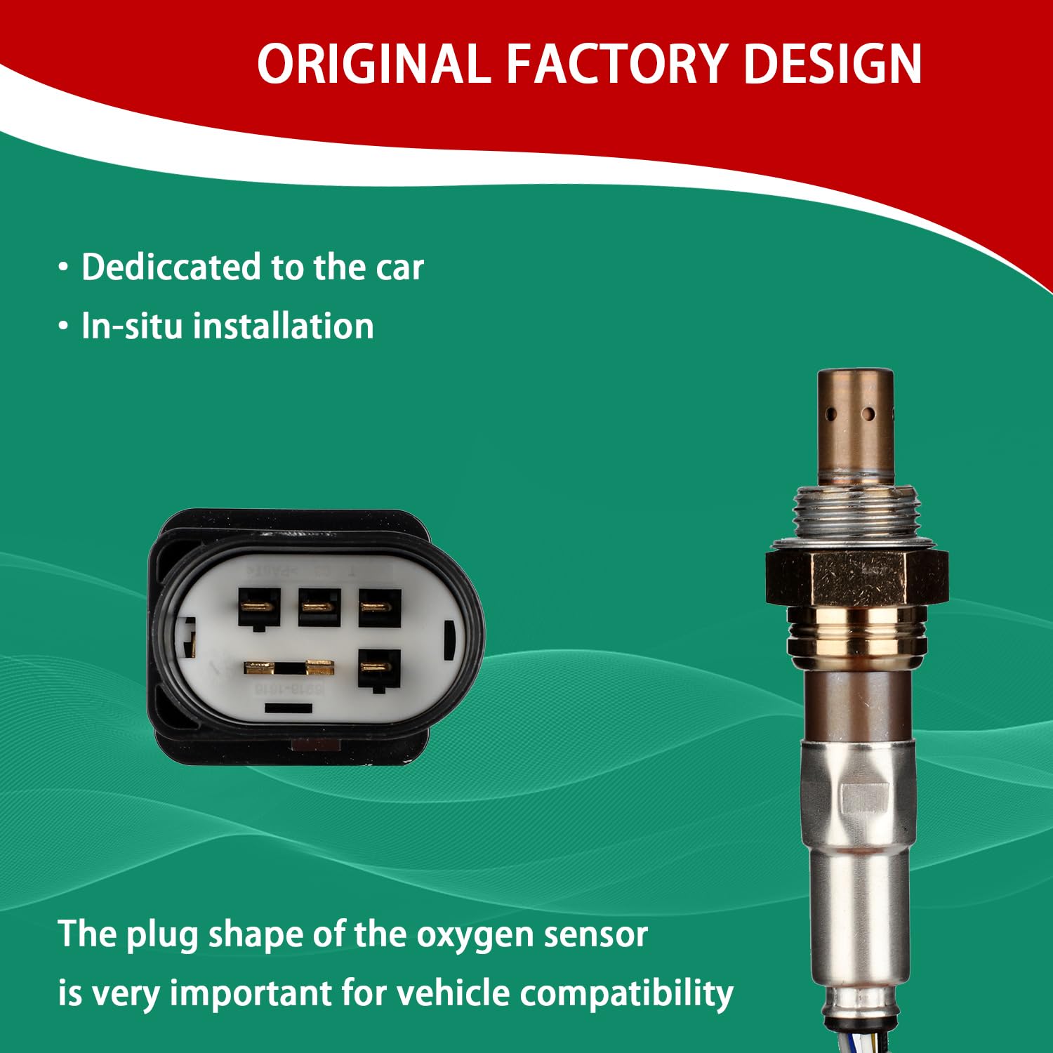 Necatuo 234-5430 Upstream O2 Oxygen Sensor Heated Air Fuel Ratio Compatible With Hyundai Elantra 2.0L, Kia Spectra Kia Spectra5