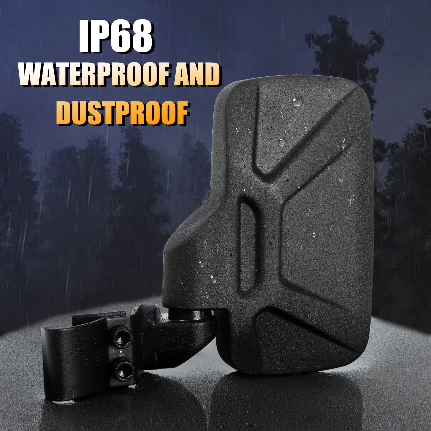 RANSOTO Defender UTV Side Mirror And Center Mirror Compatible With Polaris Ranger XP 500, 570, 900, 1000, Ranger Diesel, ETX/EV,