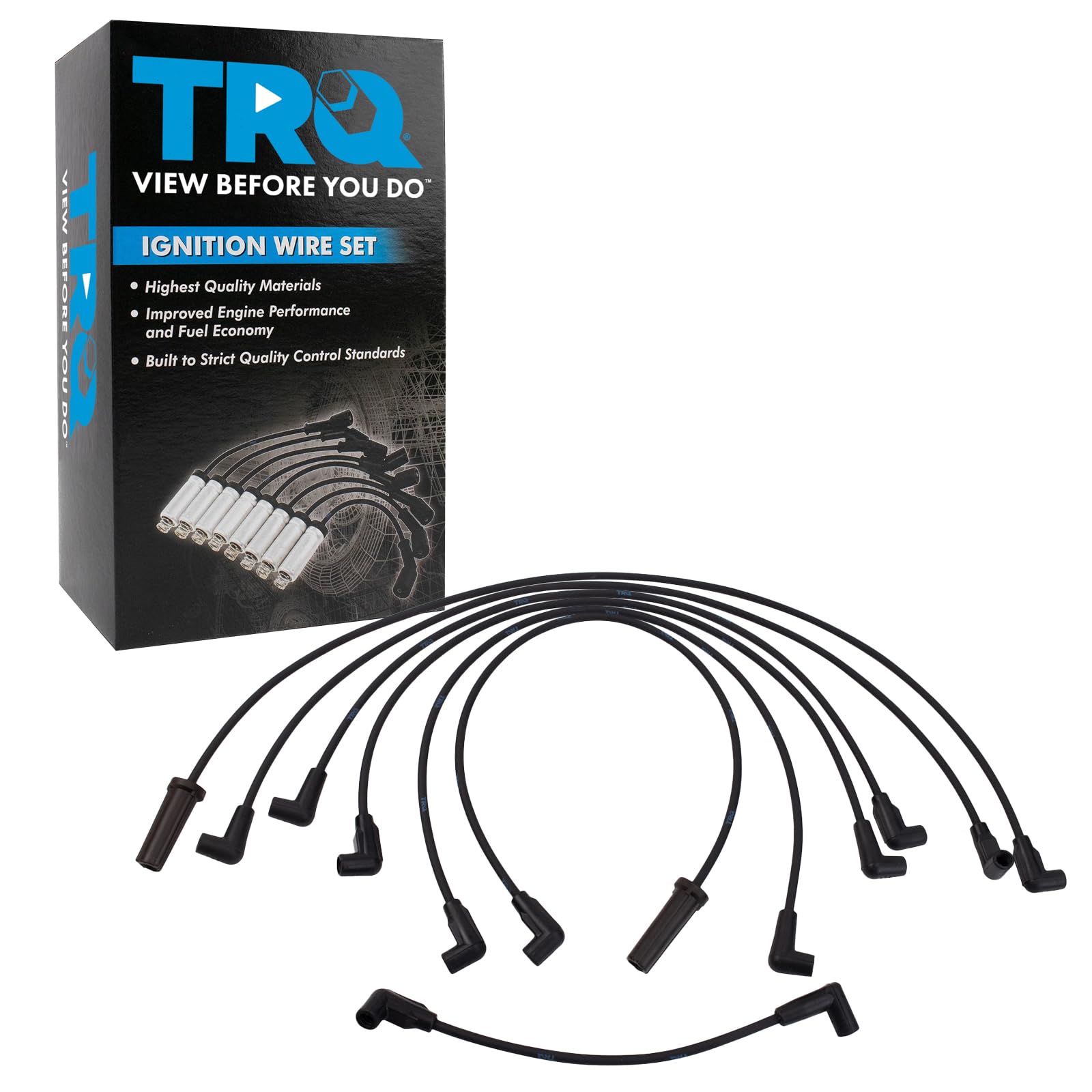 Trq Spark Plug Wire Set Compatible With 1988-1996 Chevrolet 1988-1995 Gmc 1991-1994 Oldsmobile
