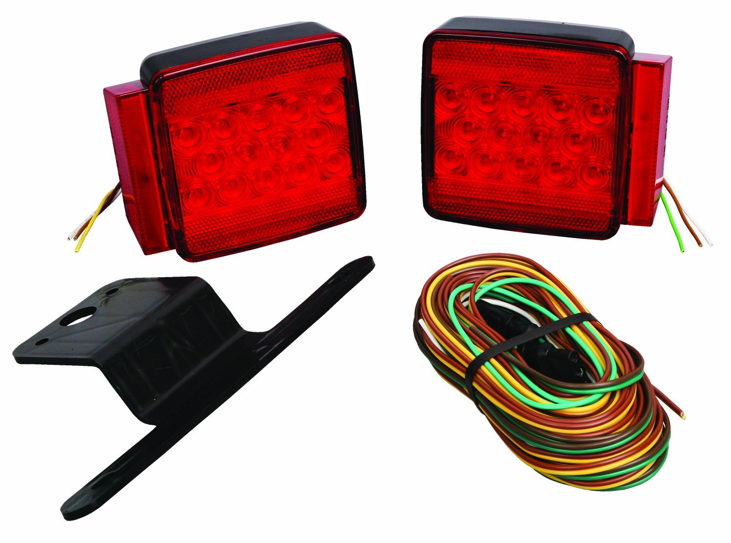 Wesbar 287512 Submersible LED Trailer Light Kit - Under 80 Wide Trailer, regular