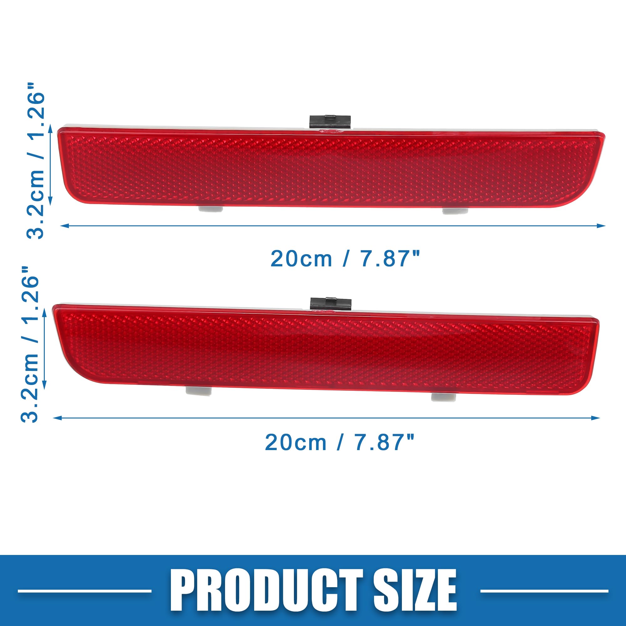 A ABSOPRO Rear Left Reflector Strip No.LR006349/LR006348 Bumper Reflective Cover Trim for Land Rover for Range Rover 2003-2012 1