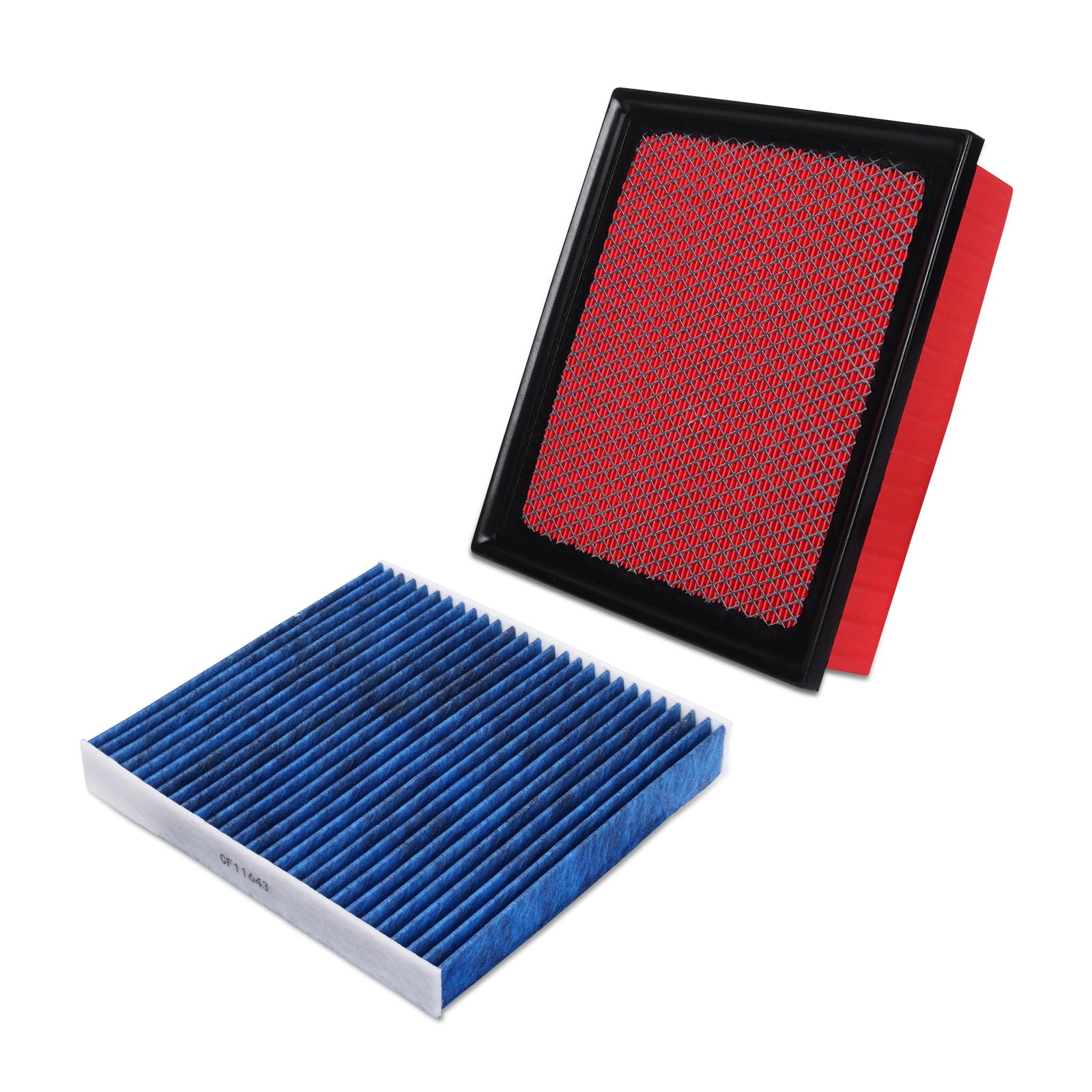 Forccord Cabin & Engine Air Filter Kit Fit For Dodge Durango 2011-2025, Jeep Grand Cherokee 2011-2021 Activated Carbon Cabin Fil