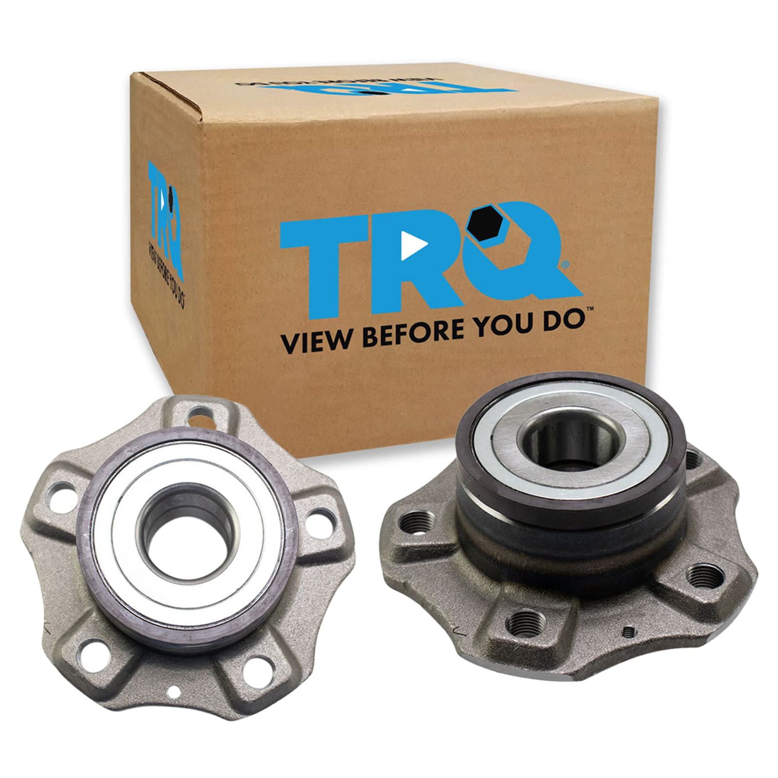 Trq Rear Wheel Hub Bearings Assembly Set Compatible With 2009-2020 Audi A4 2009-2018 A4 Quattro 2010-2014 A5 A5 Quattro 2012-201
