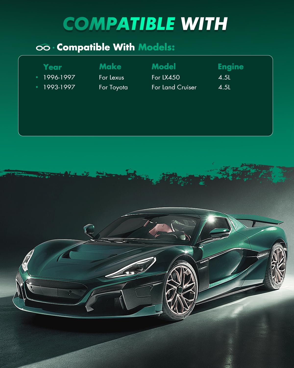 Scitoo D606 D410 Front Rear Semi-Metallic Brake Pads Sets Fit For Lexus Gx460 10-17,For Lexus Gx470 03-09,For Toyota 4Runner 200