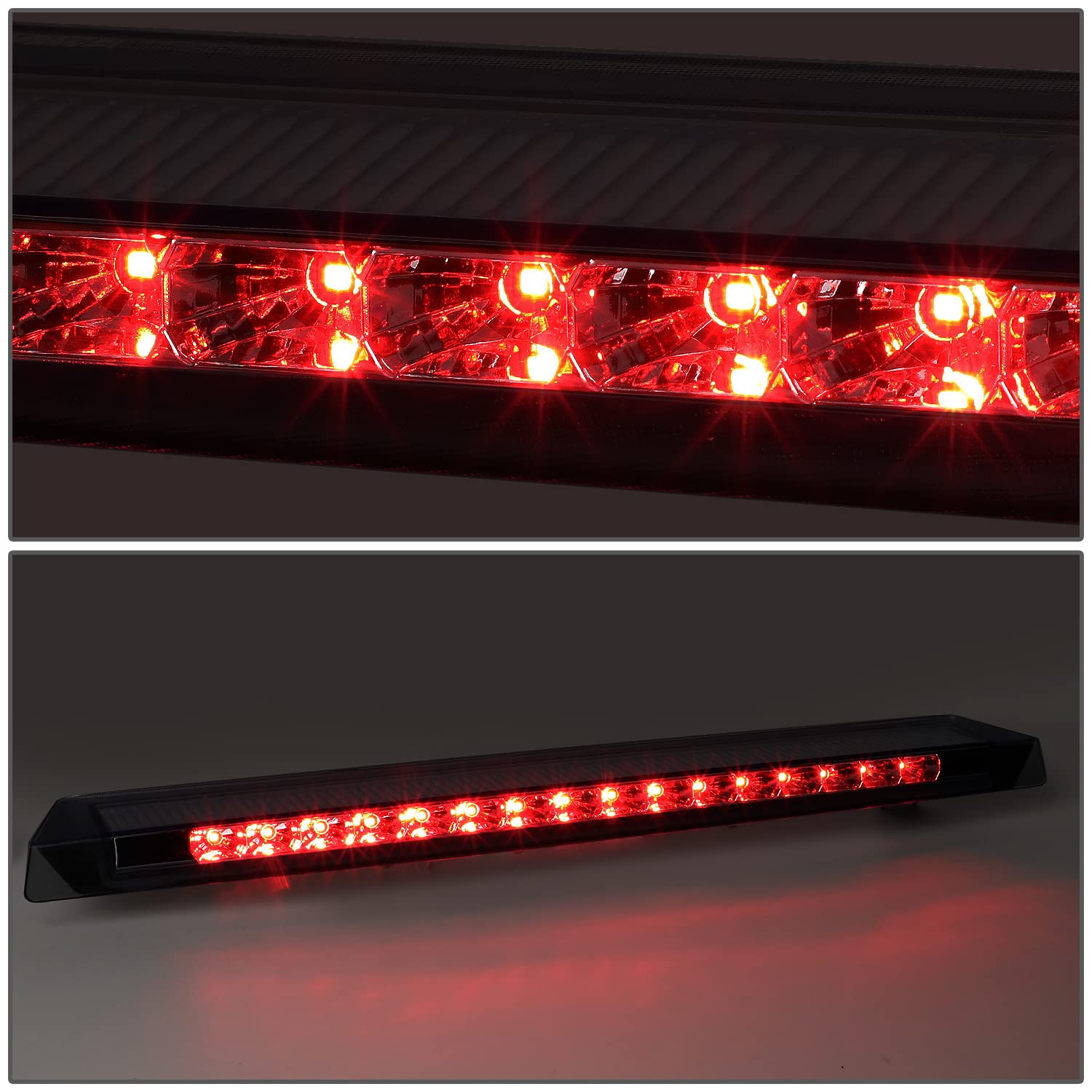 Dna Motoring 3Bl-Fm99-Led-Sm Smoked Lens Led High Mount 3Rd Third Brake Light [Compatible With 99-04 Ford Mustang]