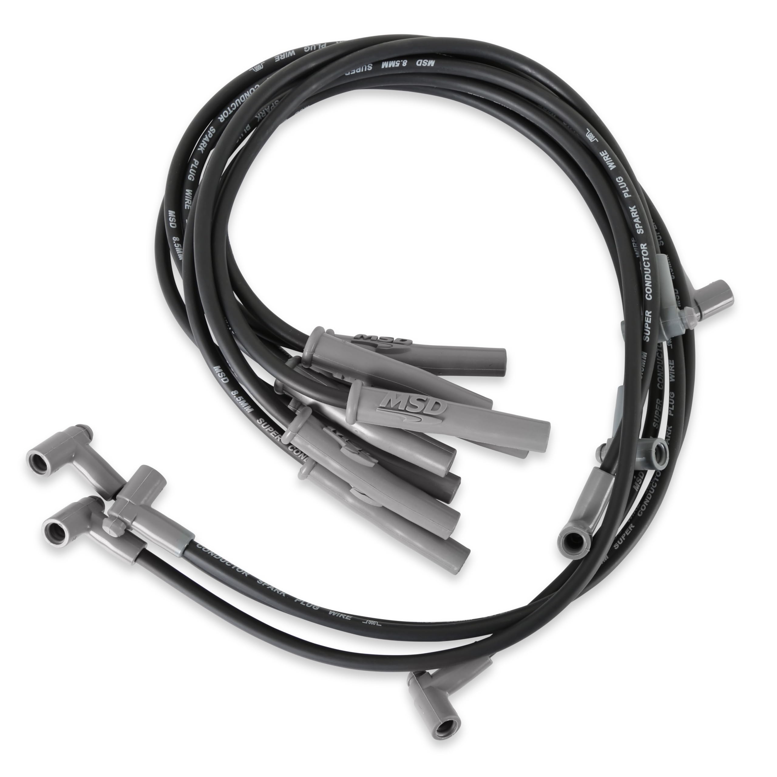 Msd 31363 Super Conductor Spark Plug Wire Set Black