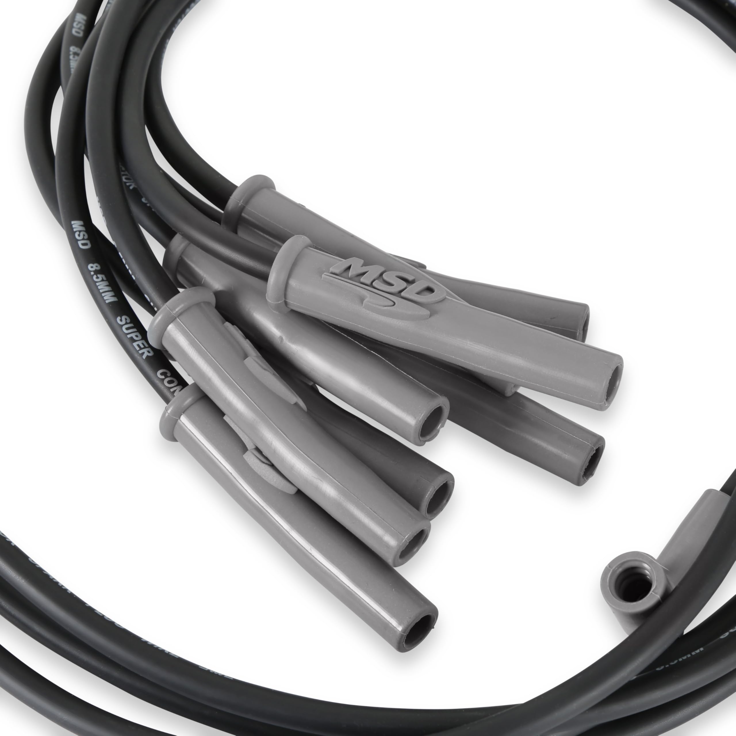 Msd 31363 Super Conductor Spark Plug Wire Set Black