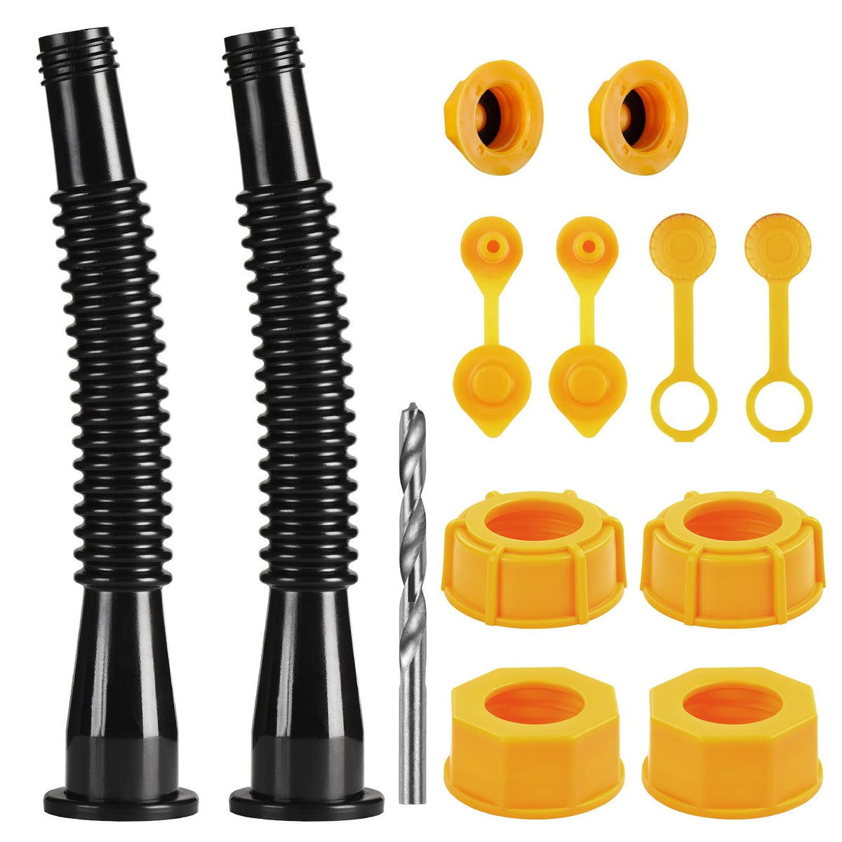 Gas Can Spout Replacement Kit, Gas Can Nozzle Replacement (2 Kit), For Most 1/2/5/10 Gallon Gas Cans.The Seal Is Fully Installed