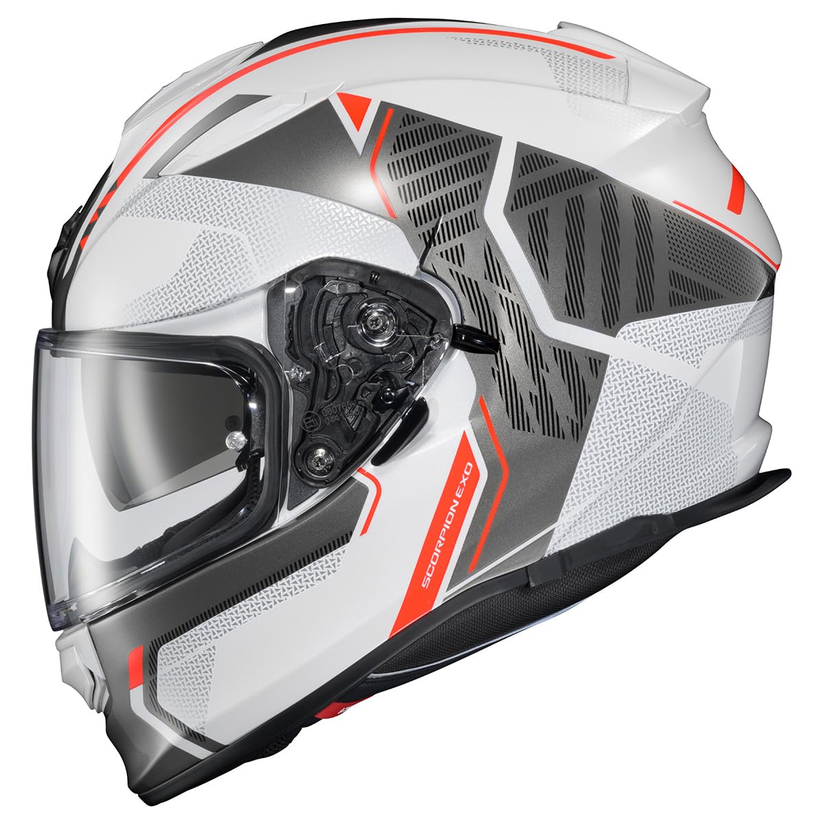 ScorpionEXO Ryzer Full Face Motorcycle Helmet with Pinlock Ready Shield and Bluetooth Ready Speaker Pockets DOT ECE Approved Swi