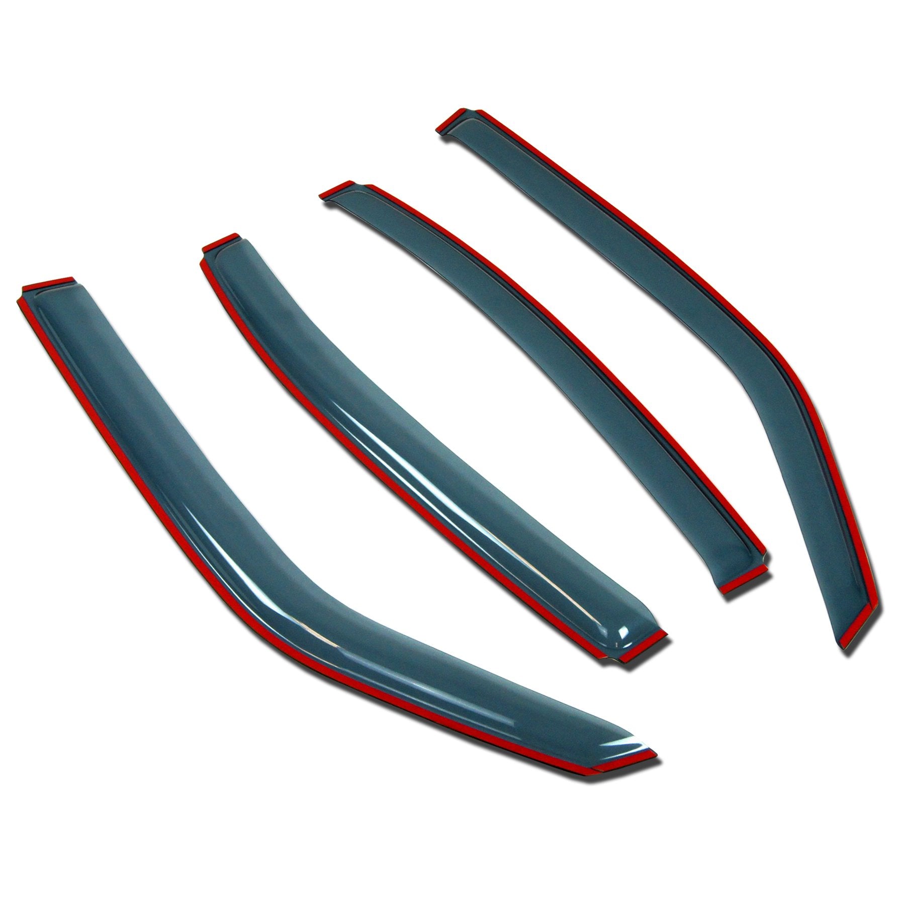 Tuningpros In-Channel Window Vent Visors Rain Guards Compatible With Nissan Juke 2011-2017 | Side Window Wind Deflectors Rain Sh