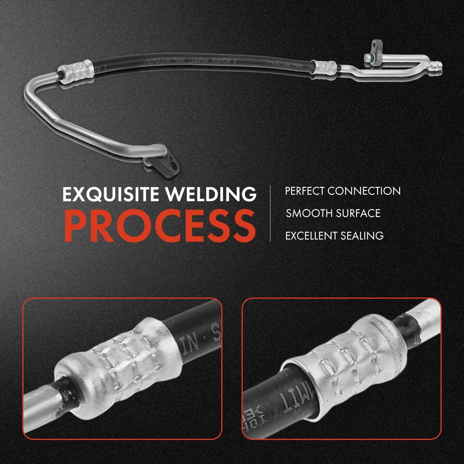 A-Premium A/C Discharge Line Hose Assembly Compatible With Hyundai Elantra 2011-2013 L4 1.8L, Compressor To Condenser
