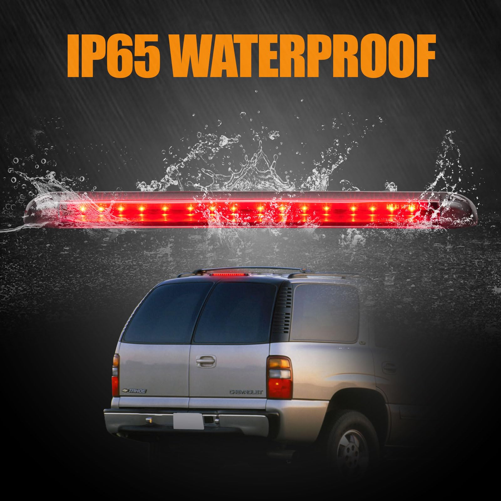 Cxdar Third 3Rd Brake Light Led For 1992-1999 Chevy C/K Suburban Blazer Tahoe/Gmc Yukon Jimmy/Hummer H2/ Bravada High Mount Rear