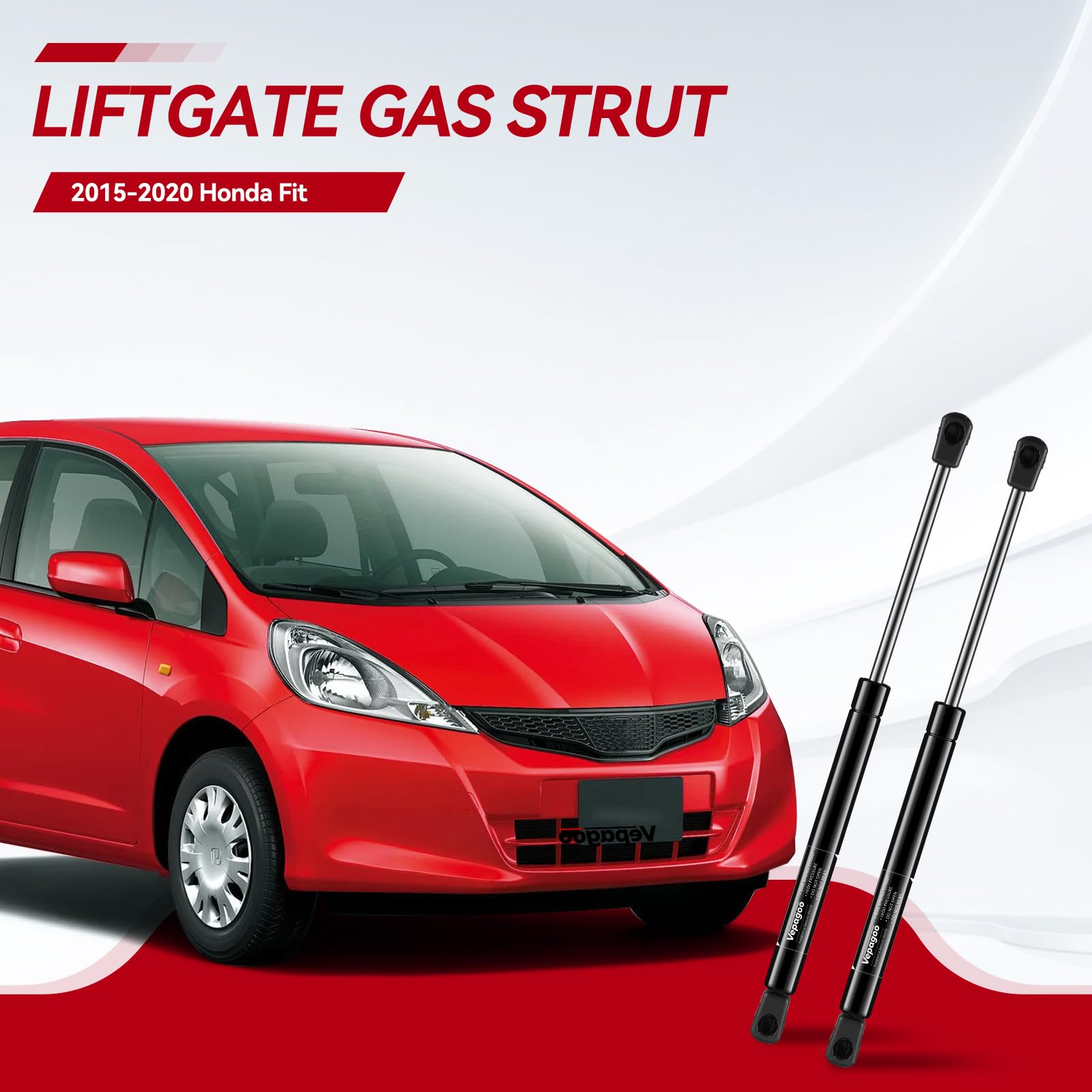 Vepagoo Pm3315 Rear Hatch Struts Liftgate Tailgate Compatible With 2015-2020 Honda Fit Gas Shock Lift Supports Spring, Trunk Hat