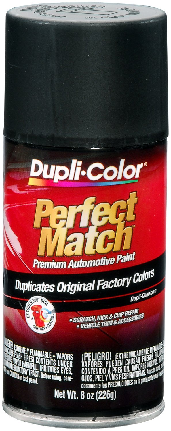 Dupli-Color Bun0104 Universal Flat Black Perfect Match Automotive Paint (8 Oz) - 6 Pack