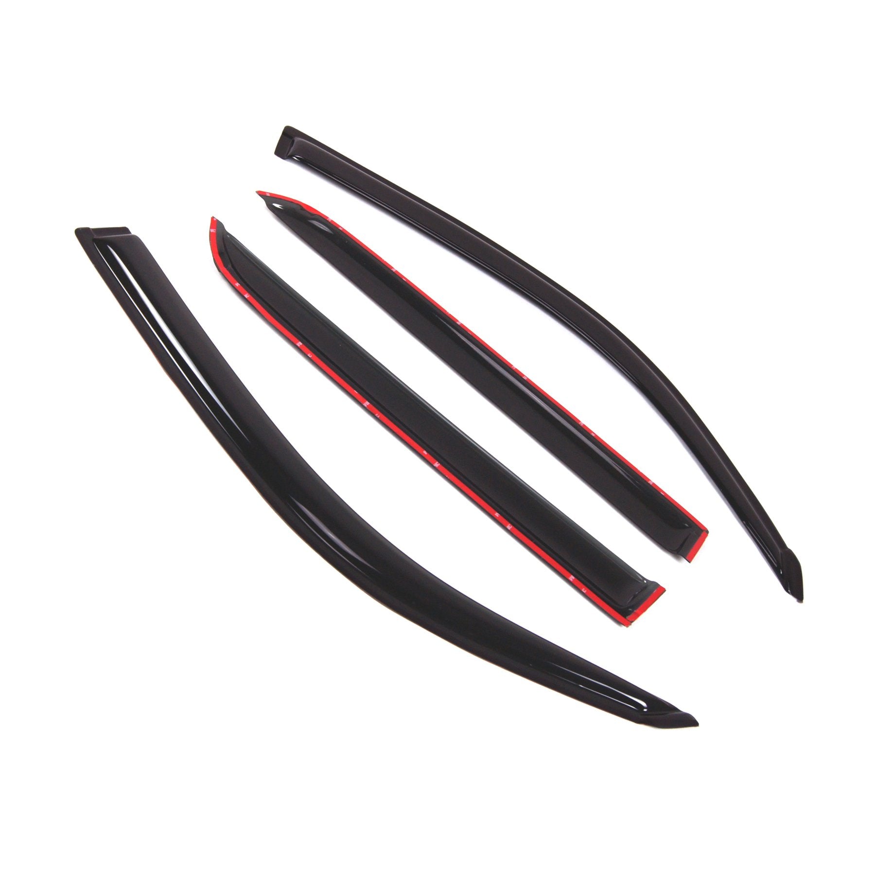 Tuningpros Outside Mount Window Vent Visors Rain Guards Compatible With Toyota Sequoia 2001-2007 | Side Window Wind Deflectors R