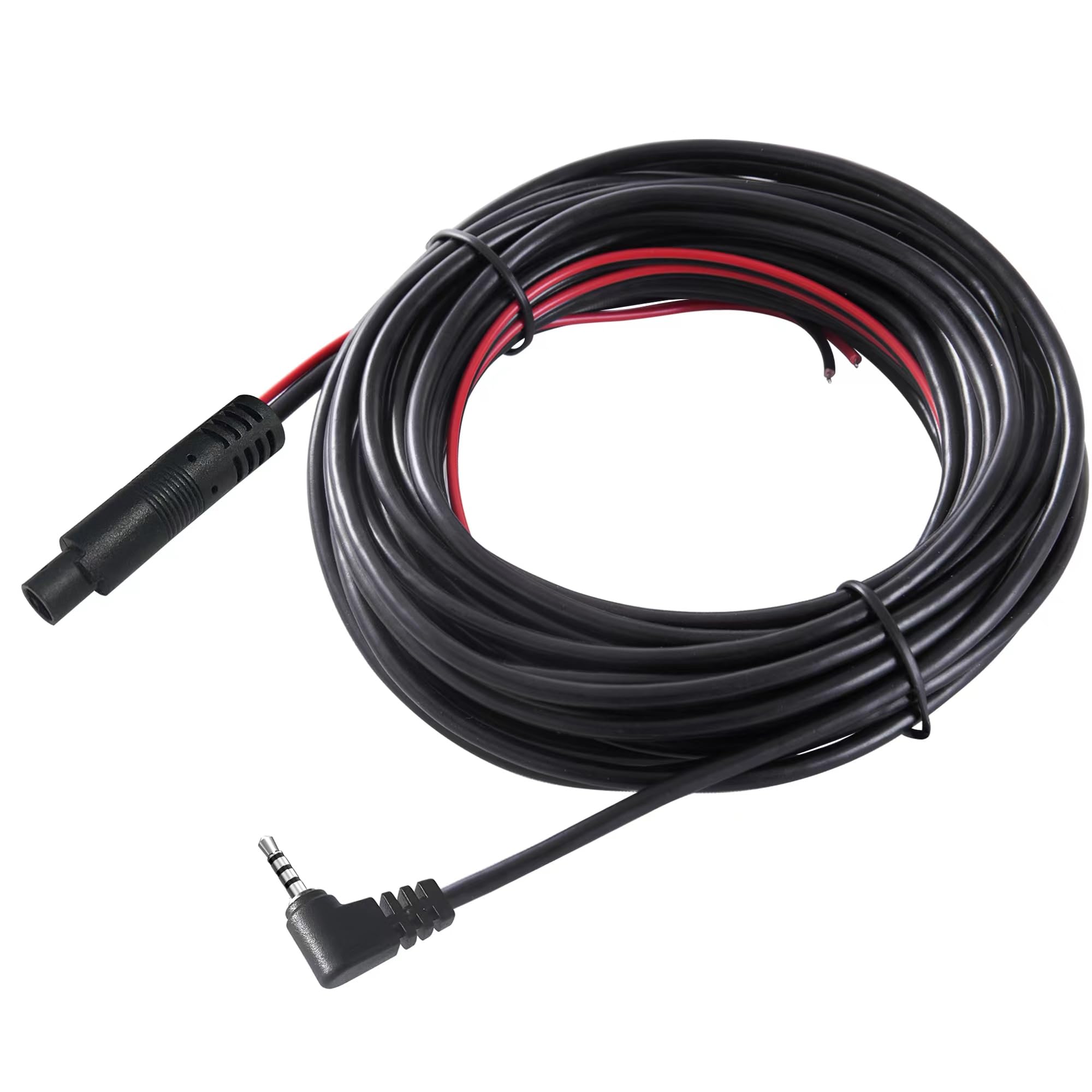 Yqmajim Dash Cam Rear View Camera Cable,(25Ft 4P) Pure Copper Thicker Shield 2.5Mm To 4Pin Mirror Dash Cam Rear Camera Extension