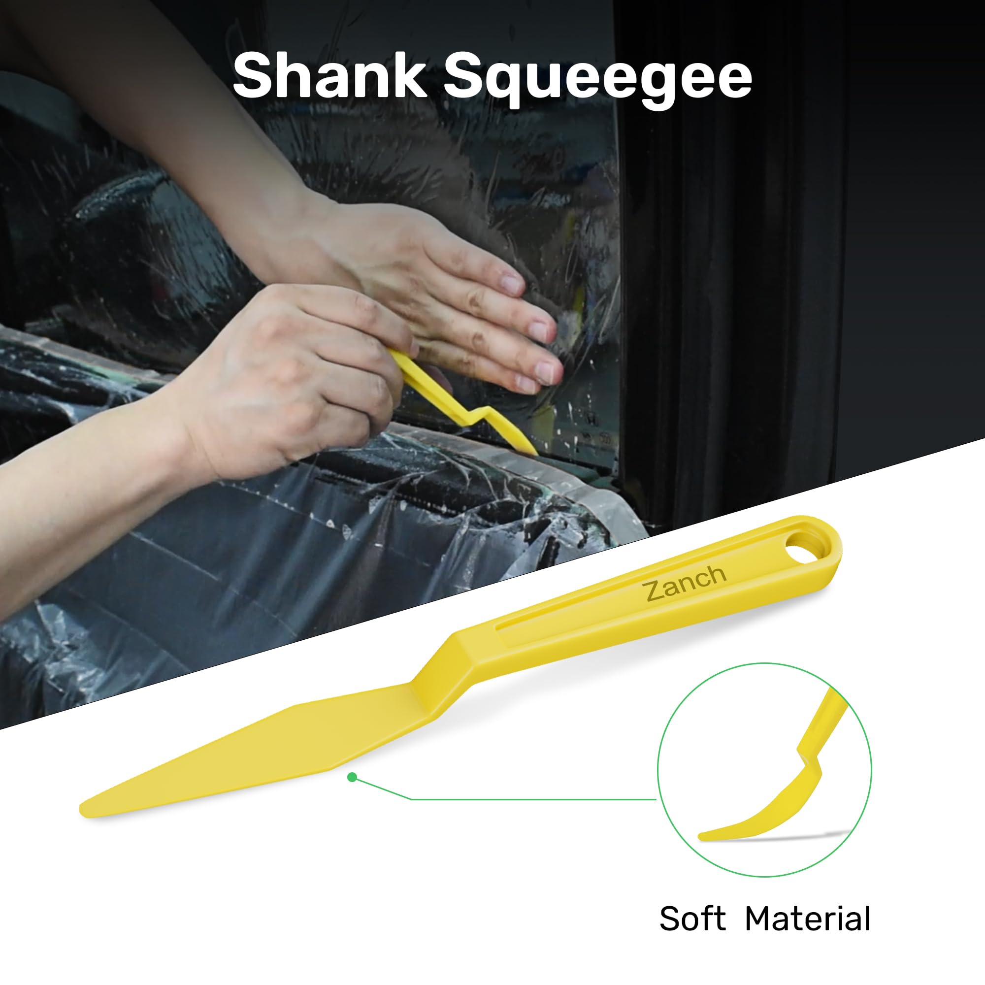 Zanch Window Tint Kit, 24Pcs Professional & Easy-To-Use Window Tinting Tools For Car Or Home - Includes Tint Squeegee, Felt Sque