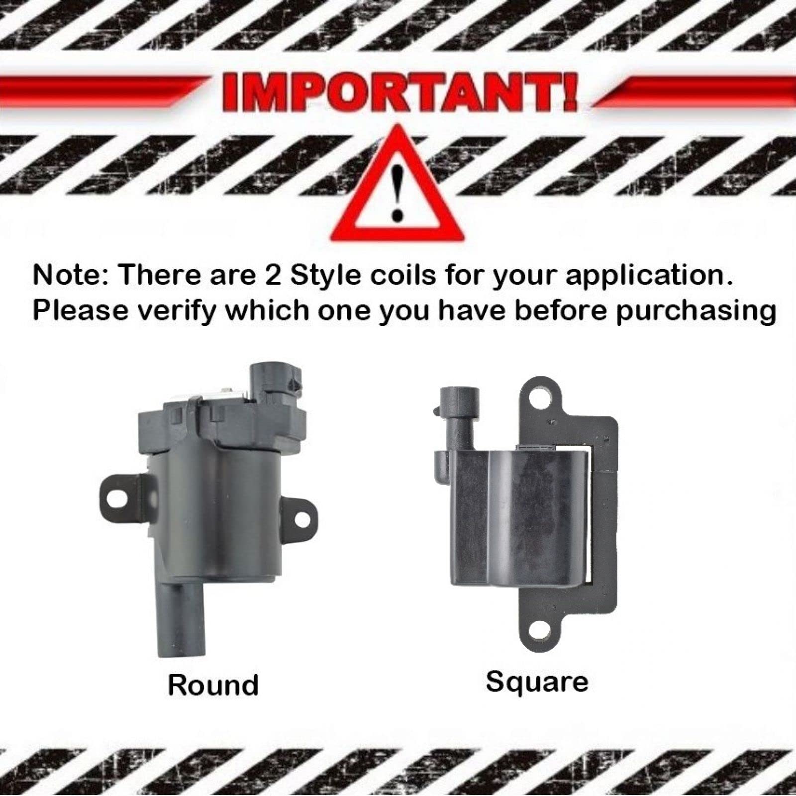 Trq Ignition Coil Set Compatible With 02-06 Cadillac 99-09 Chevrolet Gmc 03-07 Hummer 04-07 Isuzu 07 Workhorse