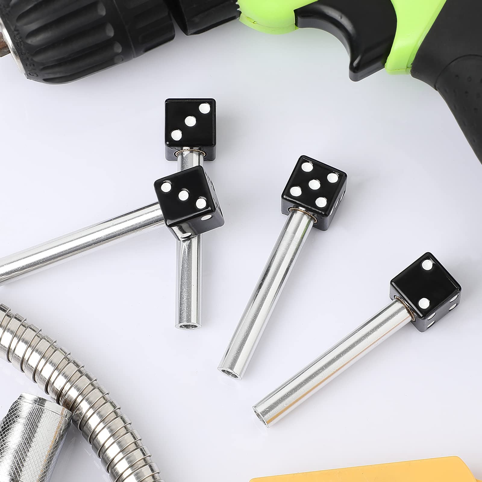 Tallew 8 Pieces Car Door Lock Knobs Dice Interior Door Lock Pull Knobs Car Door Knobs Pin Set For Car Suv Pickup Truck Automobil