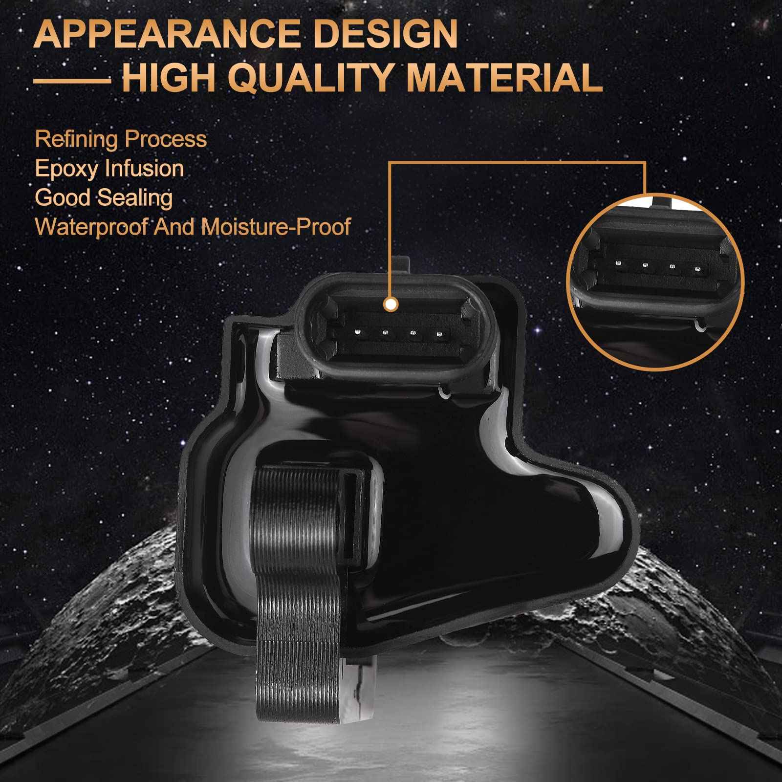 Square Ignition Coil Pack Set Of 8 Compatible With Chevy Silverado Avalanche Suburban 1500 2500 3500 Tahoe For Gmc Sierra For Ca