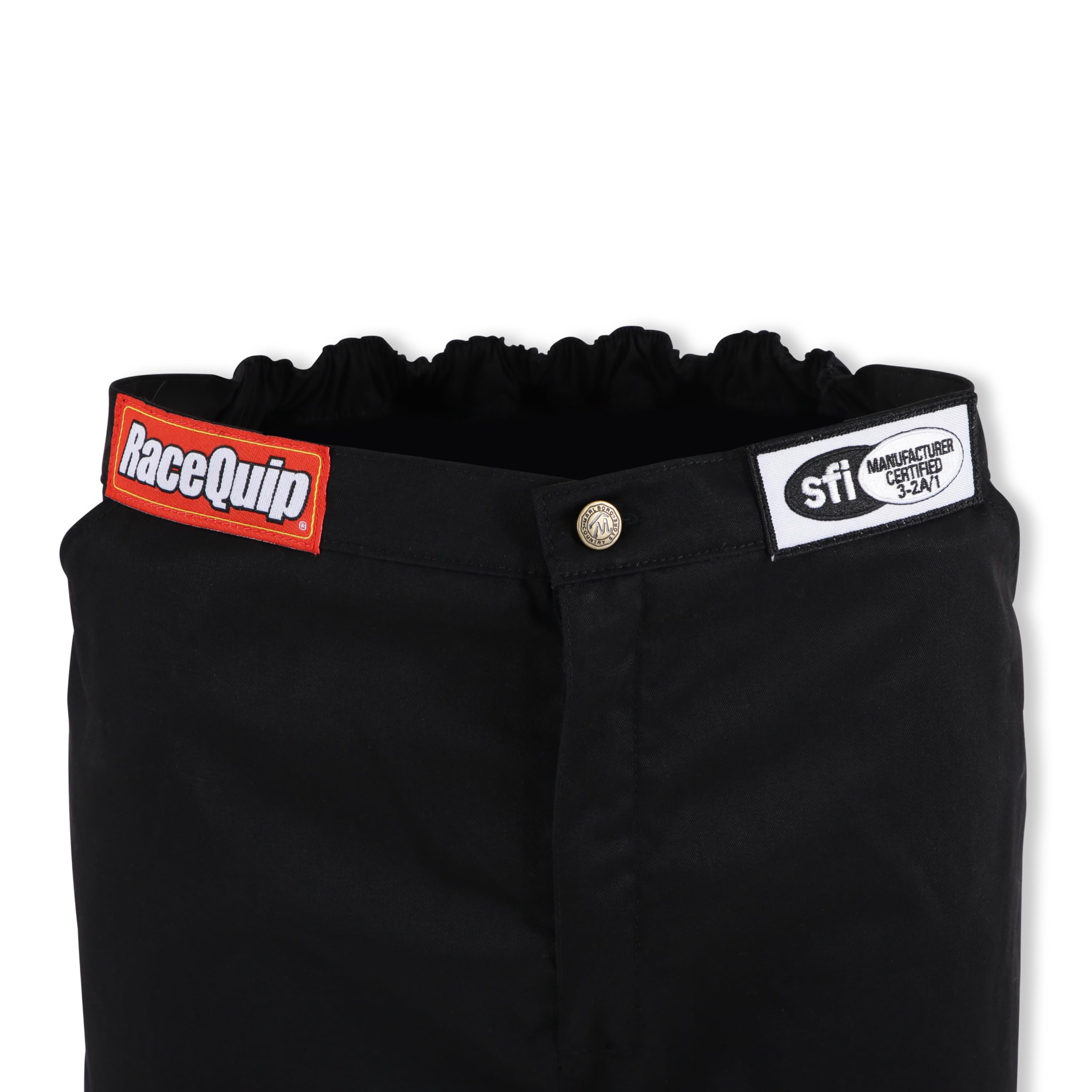 RaceQuip 110 Series Driving Pants SFI 3.2A/1 - Large - Black - Durable Plastic Material - Model 112005