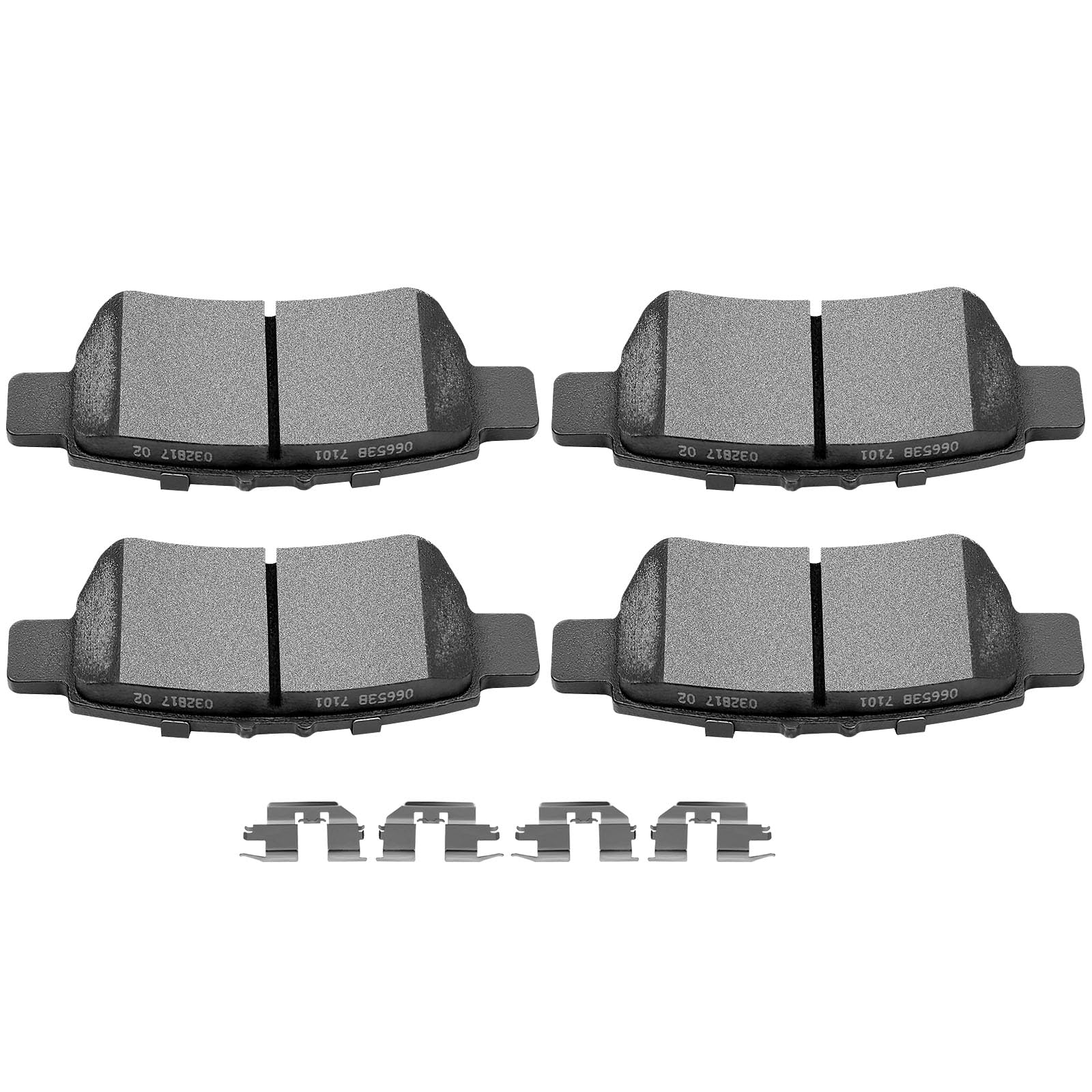 Scitoo Ceramic Brake Pads, 4Pcs Rear Brake Pads Brakes Kits Fit For 2005-2010 For Honda Odyssey
