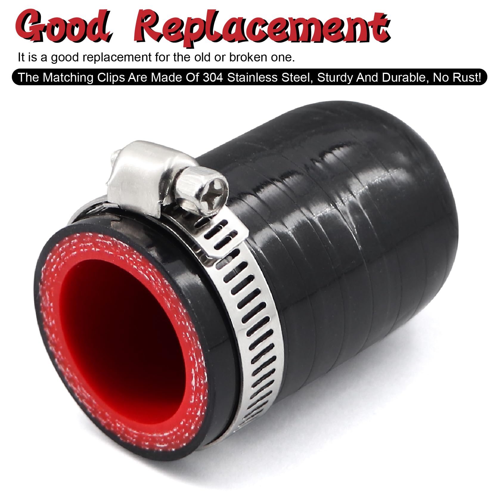 2Pcs High Temperature 4-Ply Reinforced Silicone Hose Cap ID 1 Inch(25mm) Hose End Plug for Turbo Bypass Valve/Throttle Body Wate