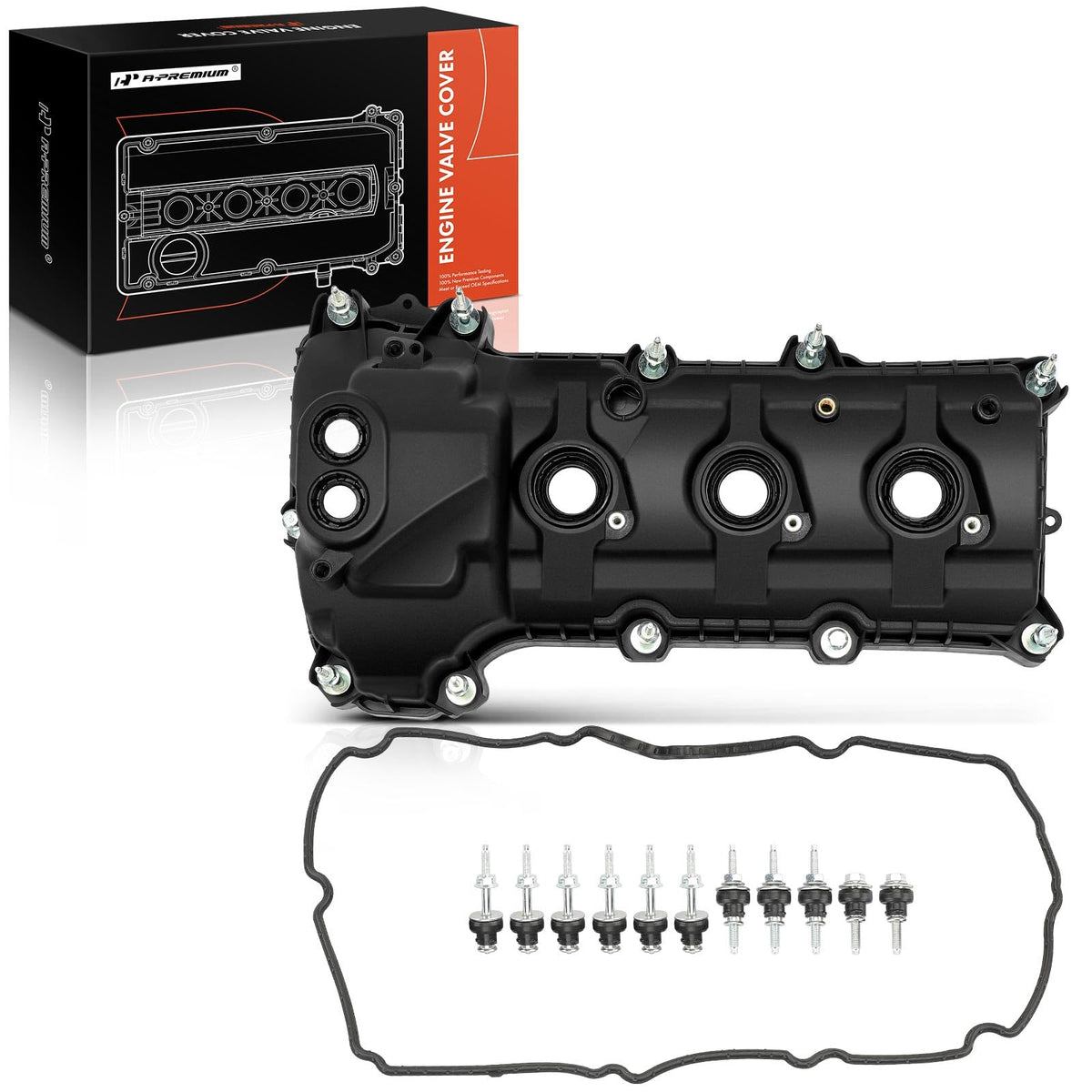 A-Premium Right Side Engine Valve Cover Compatible with 2011-2019 Ford F-150 Explorer Mustang Taurus Edge Lincoln MKX, 3.5L 3.7L