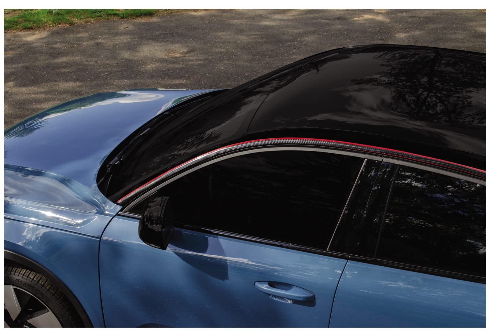 Cowles Custom - 12 Ft Of Carbon Fiber Style With Red Accent Molding - 1 In Wide Pvc Molding Car/Truck/Suv/Rv Universal Fit Exter