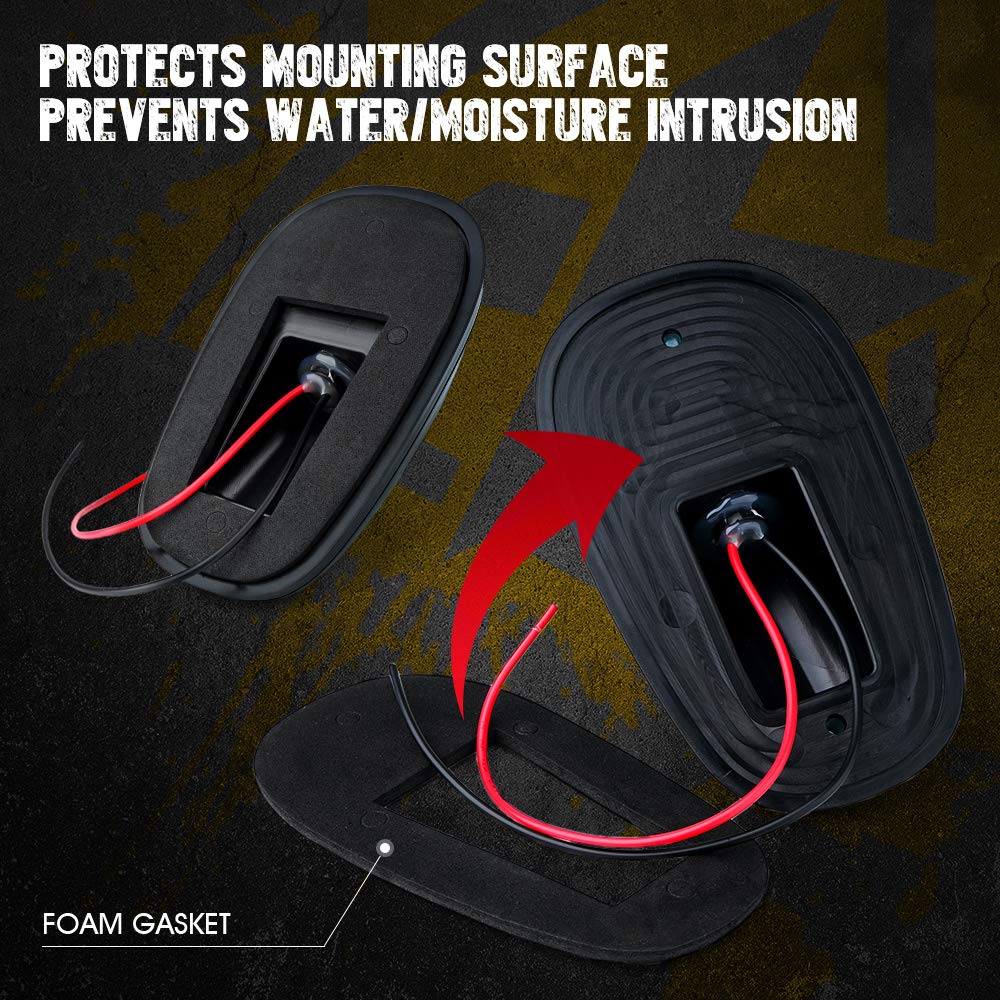 Xprite Black Smoked Lens 12 Leds Cab Clearance Light 5 Pcs Roof Top Marker Running Lights Kit For Ford Dodge Ram Trucks Suv Pov