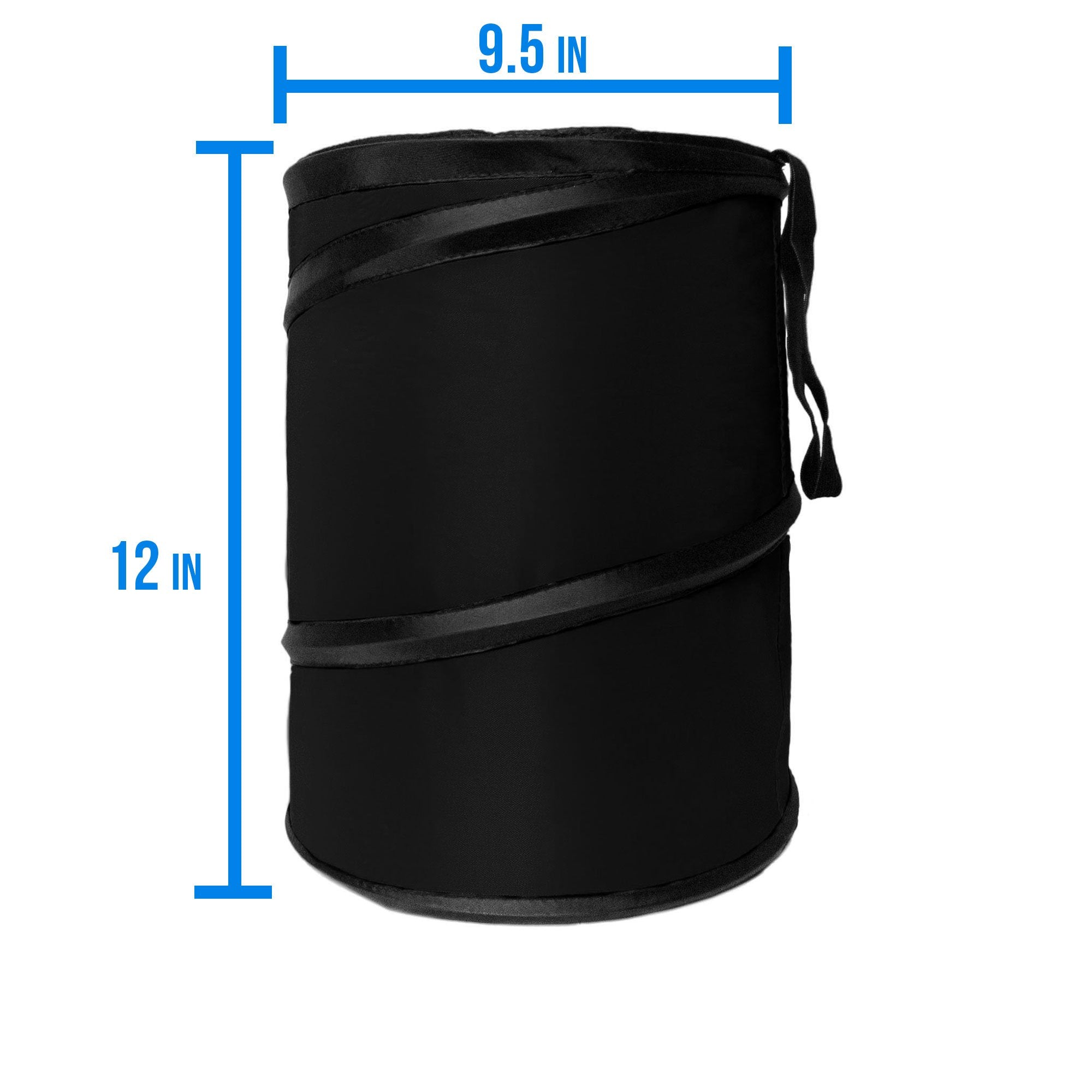 Fh Group Automotive Waterproof Portable Collapsible Large Trash Can Garbage Container Fits Most Cars,Polyethylene,Suvs,And Truck