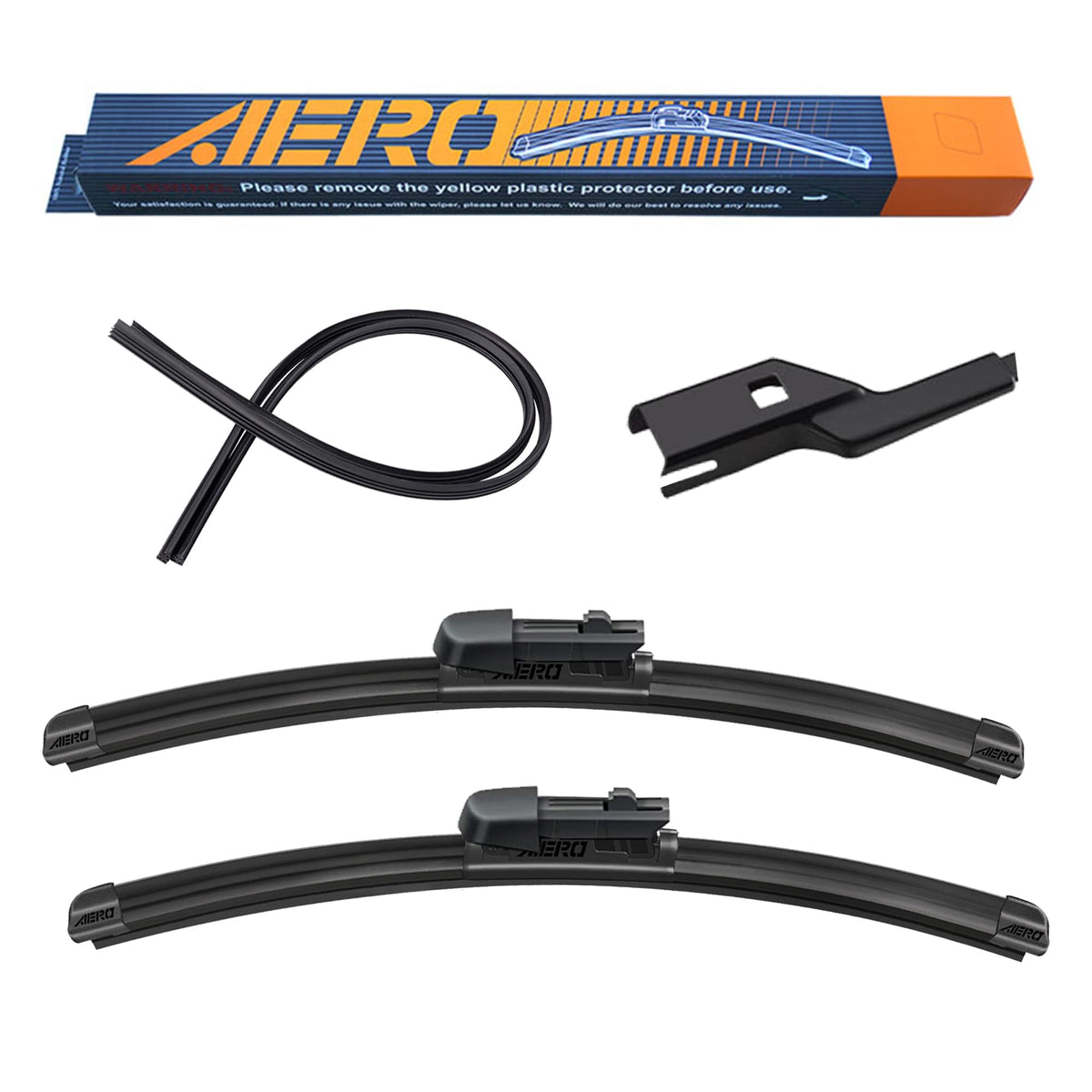 Aero Avenger 24''+18'' Premium All-Season Windshield Wiper Blades With Extra Rubber Refills Oem Replacement For Mazda 6 2022-201