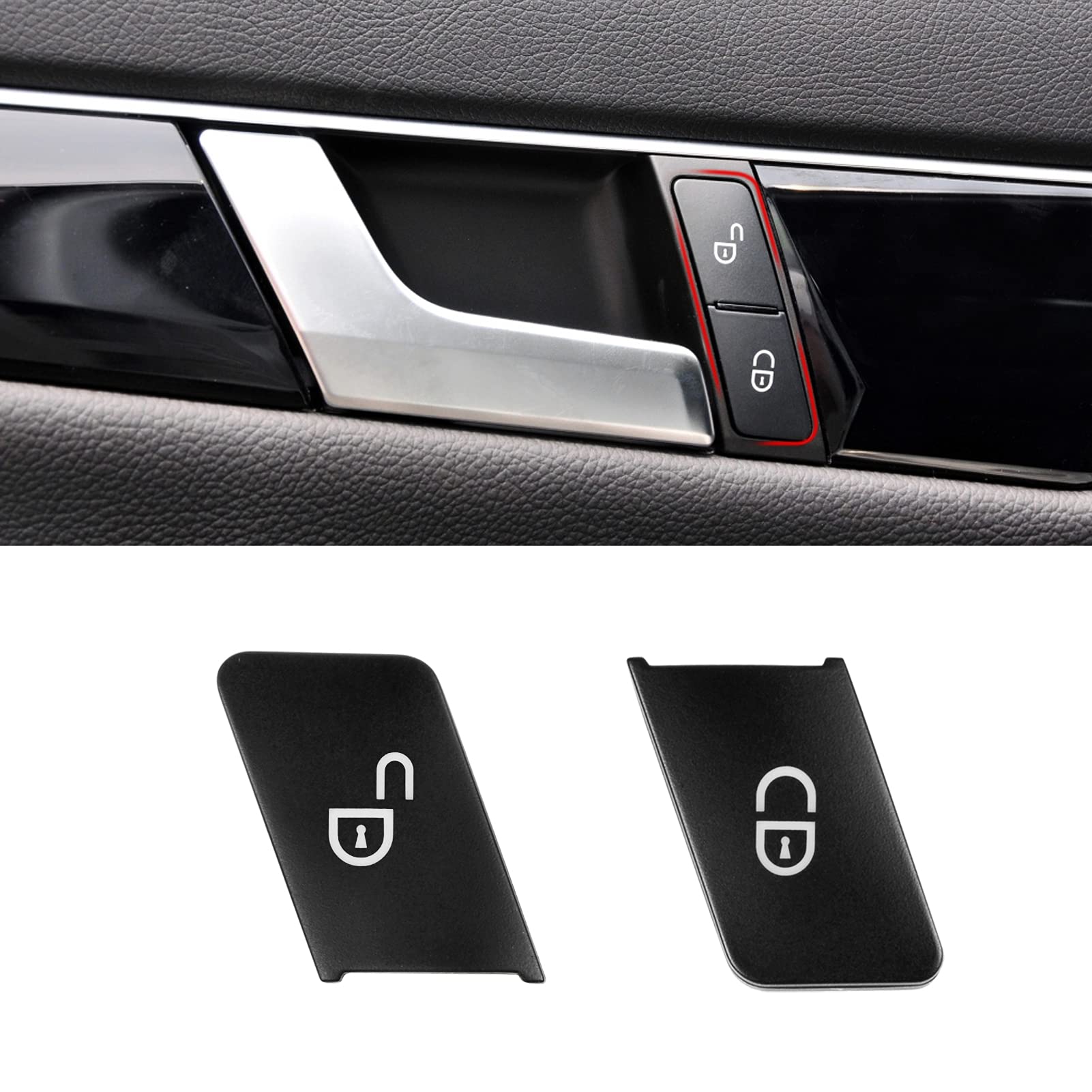 Jaronx Compatible with Mercedes Benz Door Lock Button Door Lock Switch, Door Buttons Lock Unlock Button for B-Class W246,C-Class W204,E-Class W212,ML W166,CLA W117,GLK X204,GL X166,CLS (Driver Side)