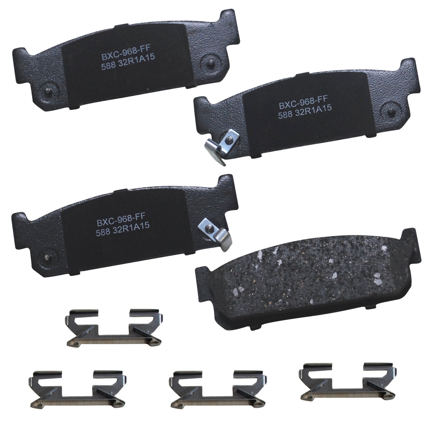 Bendix Premium Sbc588 Ceramic Rear Brake Pads For Infiniti J30 1997-1993, M45 2004-2003, Q45 2006-1994