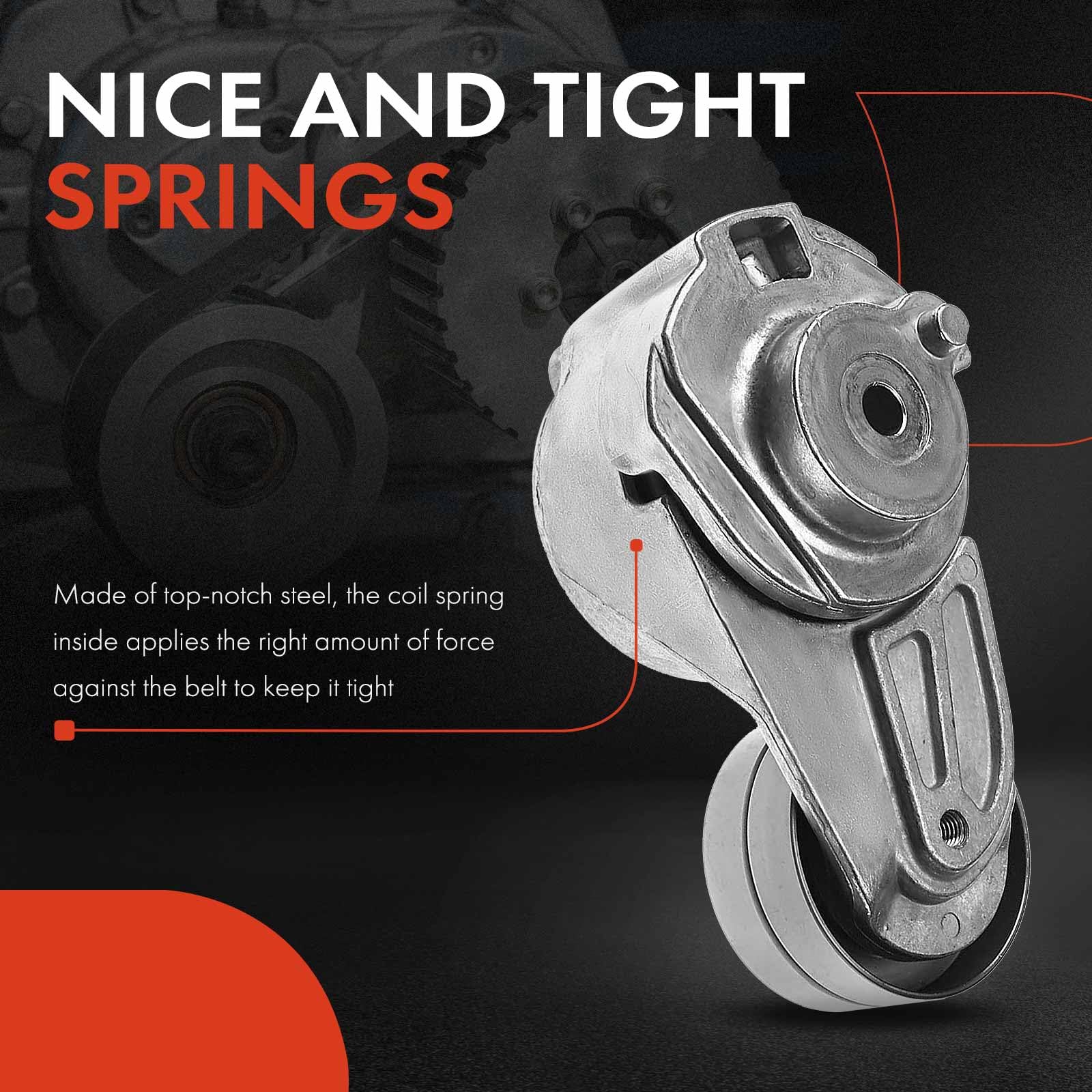 A-Premium Belt Tensioner Assembly With Pulley Compatible With Mercedes-Benz Gl320 Ml320 R320 2009 Gl350 Ml350 2010-2012, S350 20