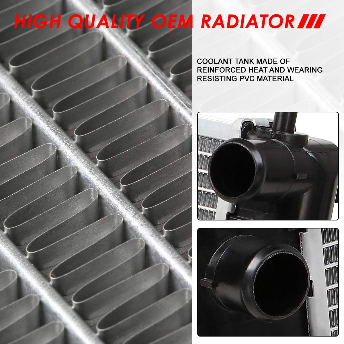 Auto Dynasty Radiator Compatible With 06-12 Pontiac G6 Saturn Aura Chevy Malibu 2.4L 3.5L 3.6L, Dpi 2864 Factory Style 1-Row Coo