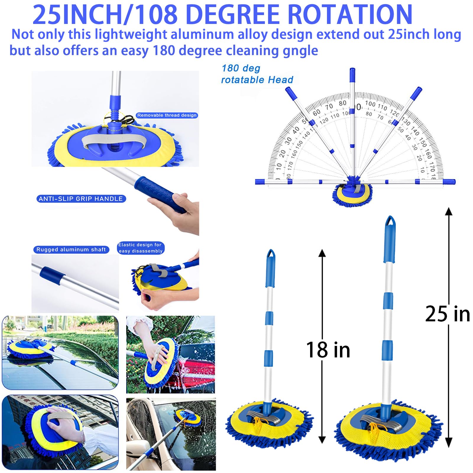 Lianxin 37Pcs Car Wash Detailing Kit Foam Gun Sprayer Long Handle Foldable Car Wash Brush Bucket Towels Tire Brush Wash Mitt Spo