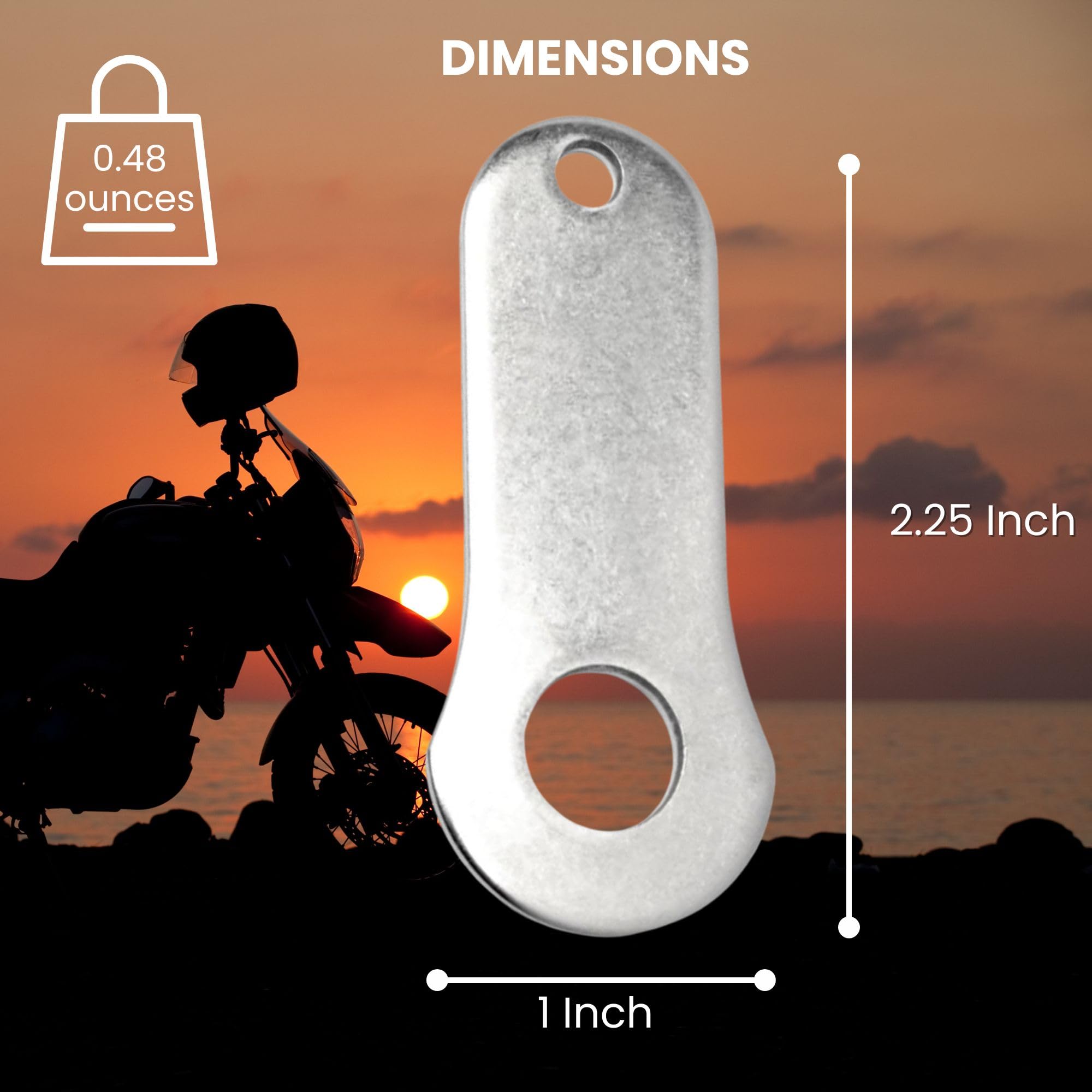 Guardian Bell Hanger Motorcycle Biker Luck Gremlin Riding Bell Hanger (Original Version), Standard, Silver