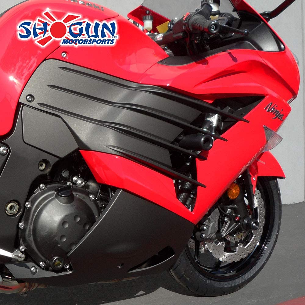 Shogun Usa Made Kawasaki Ninja Zx14R Zx 14 2012 2013 2014 2015 2016 2017 2018 2019 2020 2021 2022 2023 2024 Black No Cut Frame S