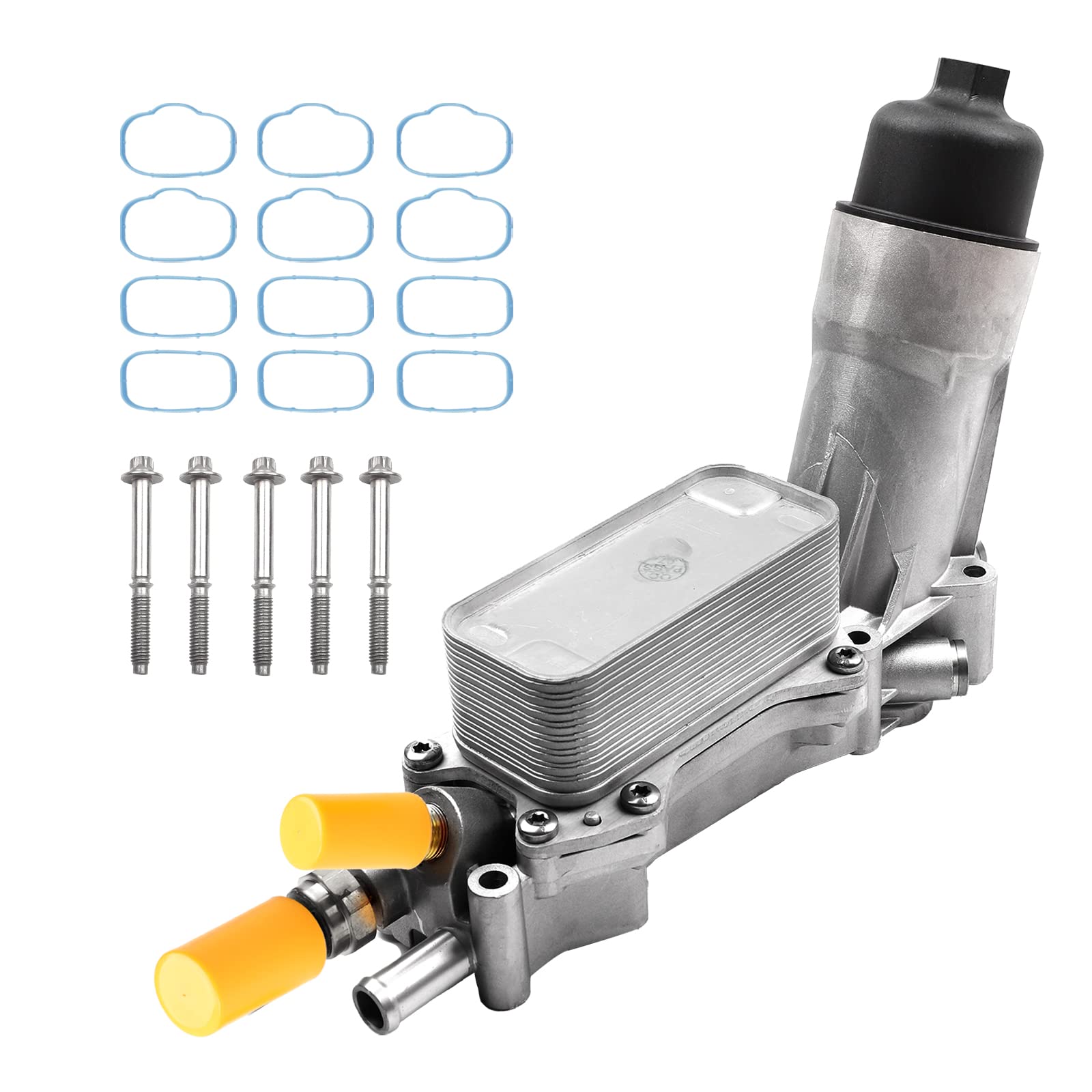 B.Zssy Aluminum Oil Filter Housing Engine Oil Cooler For 2011-2017 Dodge Charger Durango Challenger Journey Jeep Wrangler Cherok