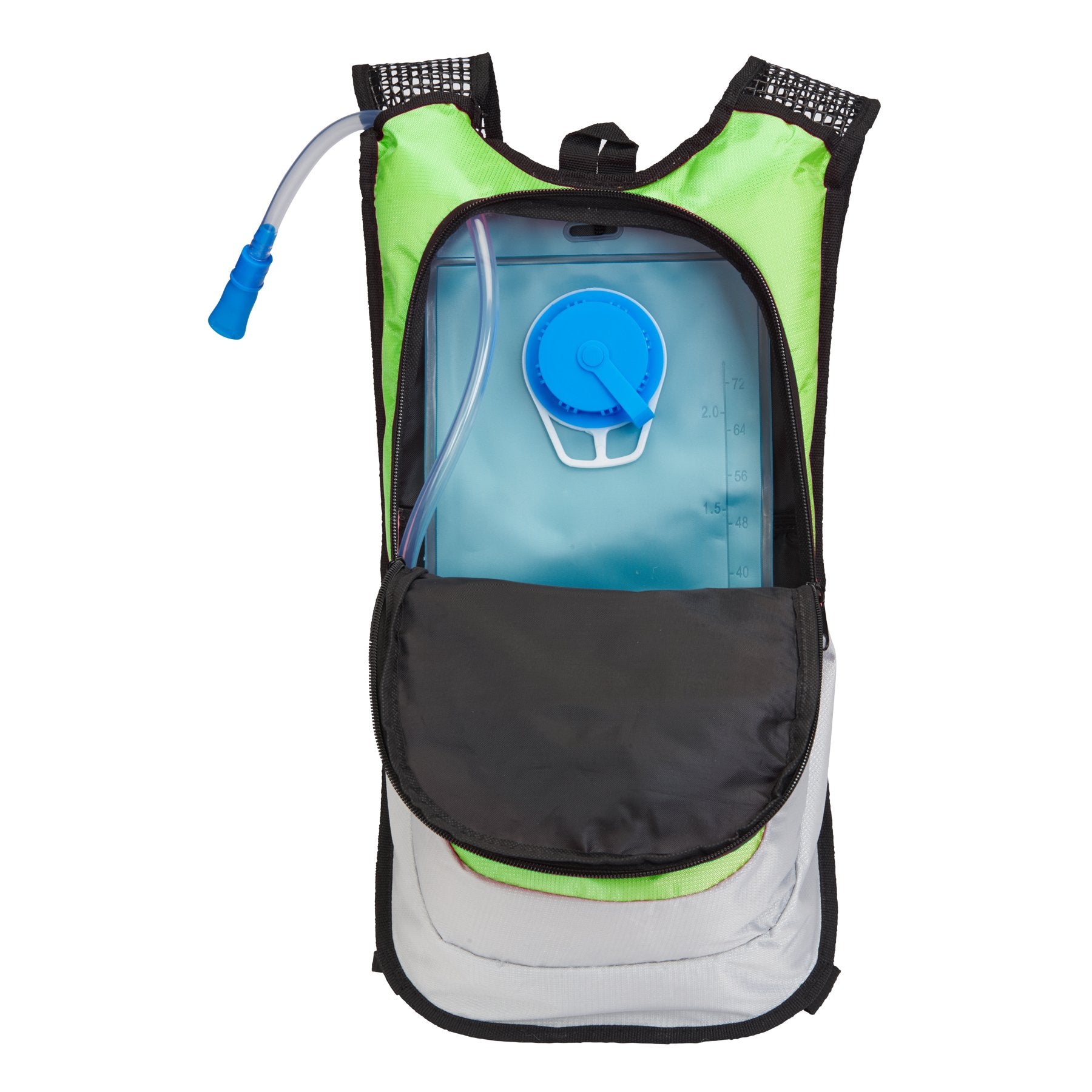 Northwest Survival Hydration Pack - 2 Liter Water Bladder With Extra Large Storage Compartment, Green