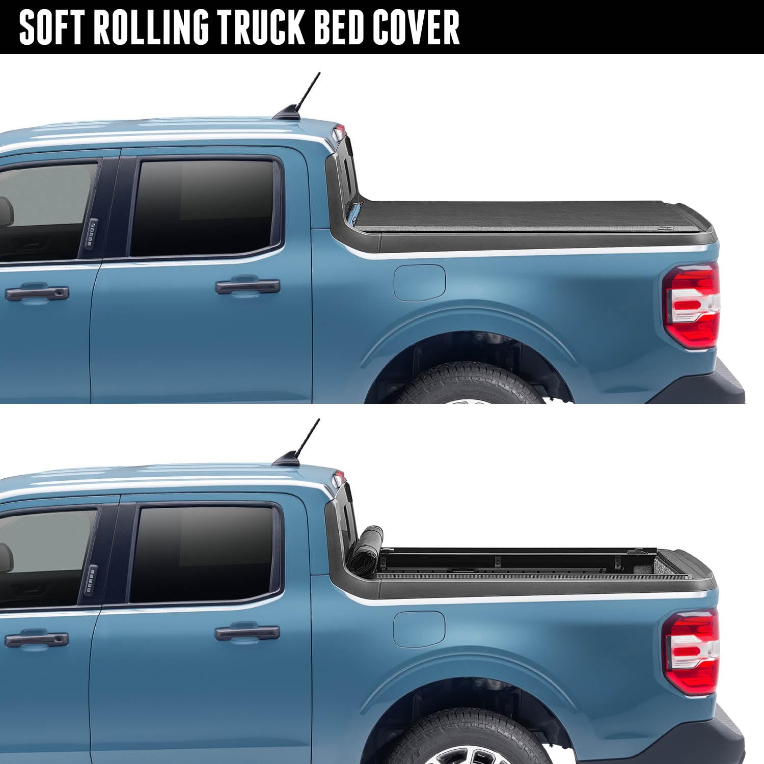 RealTruck TruXedo Lo Pro Soft Roll Up Truck Bed Tonneau Cover | 549801 | Fits 2015 - 2022 Chevy/GMC Colorado/Canyon 5' 3 Bed (