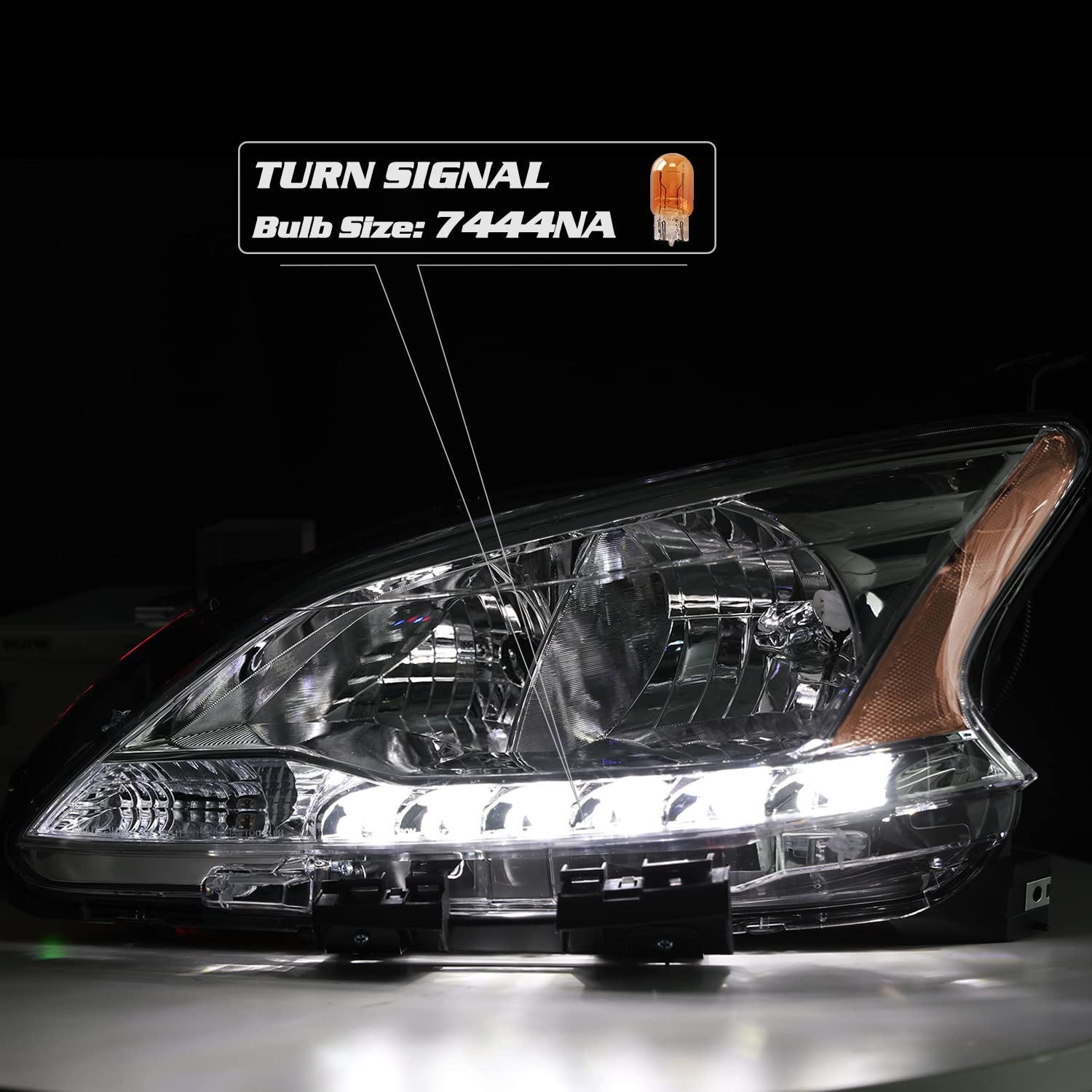 Sockir Headlight Assembly Fit For 2013-2015 Nissan Sentra Oem Style Headlamp Replacement Left Driver Side