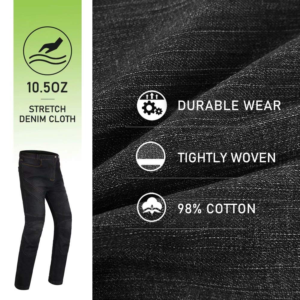 Ilm Motorcycle Dirt Bike Pants For Men Ce Armored Motocross Riding Gear Jeans Motorbike Adventure Touring Pant Bjn01 Gray