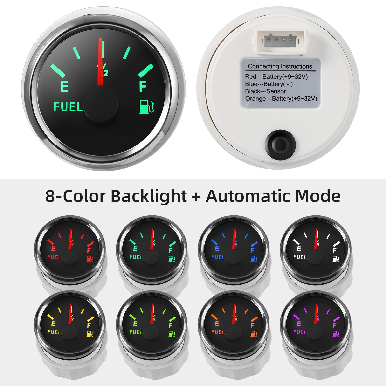 Rupse Fuel Sender Unit Boat Fuel Tank Sending Unit Fuel Water Level Sensor Stainless Steel Fuel Sender And Fuel Gauge For Boat Car Truck Rv (8' (200Mm))