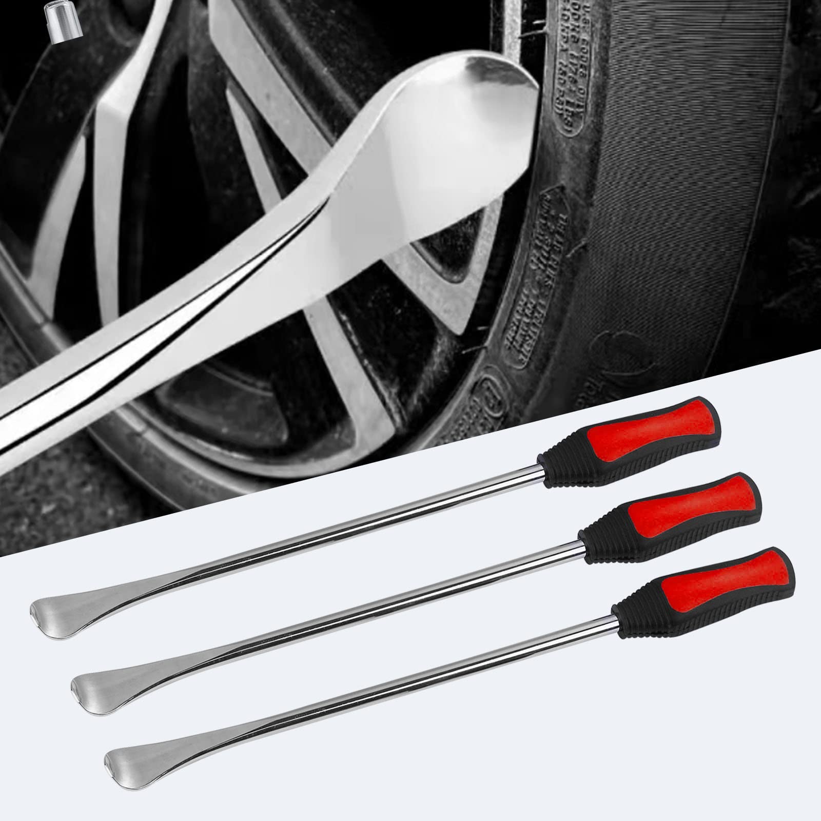 Wintowin 14.5'' Tire Spoons Tool Set, Professional Tire Changing Kit For Dirt Bike, Motorcycle, Wheelchair, Lawn Mower, Tractor,