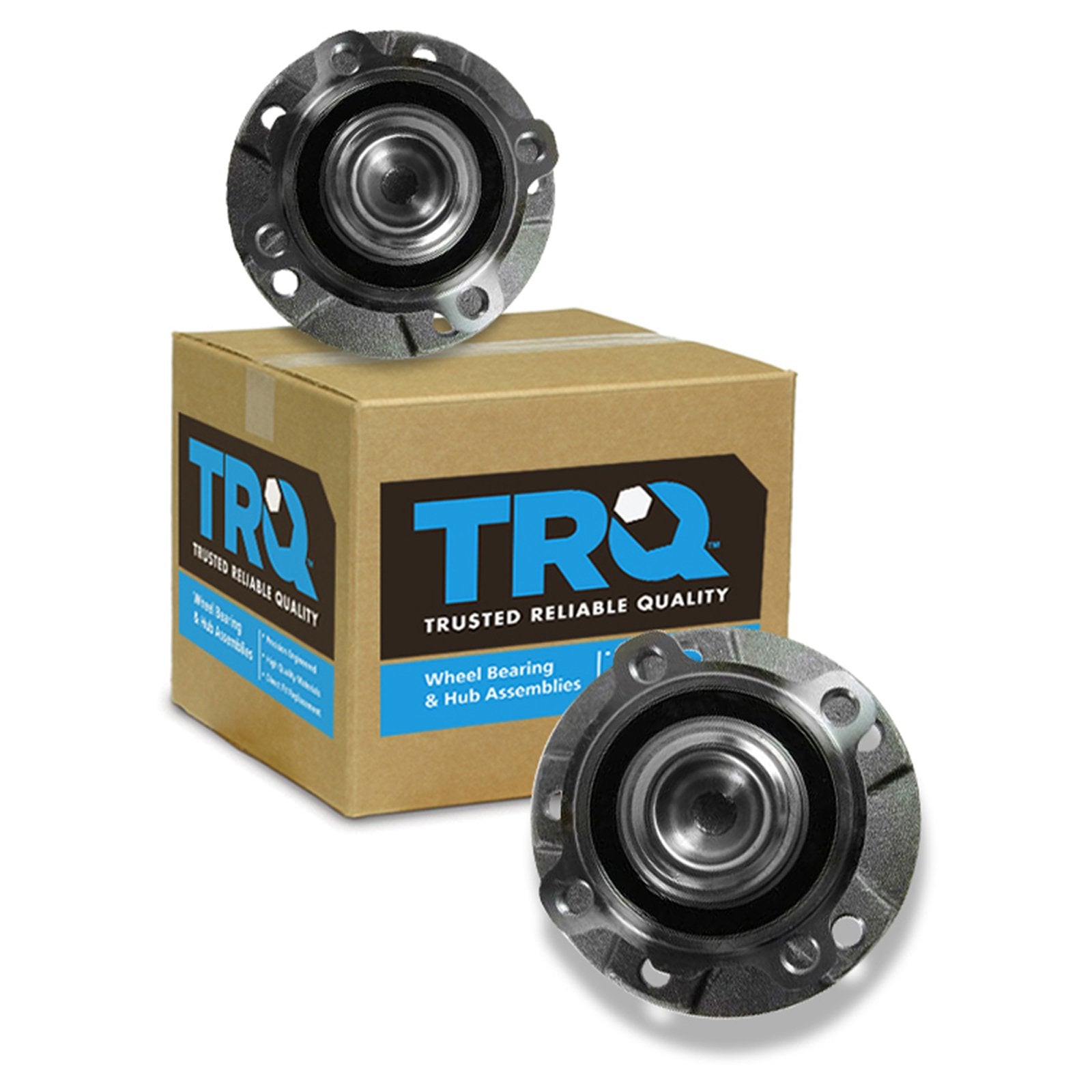 Trq Front Wheel Hub Bearings Assembly Set Compatible With 2004-2007 Bmw 525I 2008-2011 528I 530I 2008-2010 535I 2004-2005 545I 2