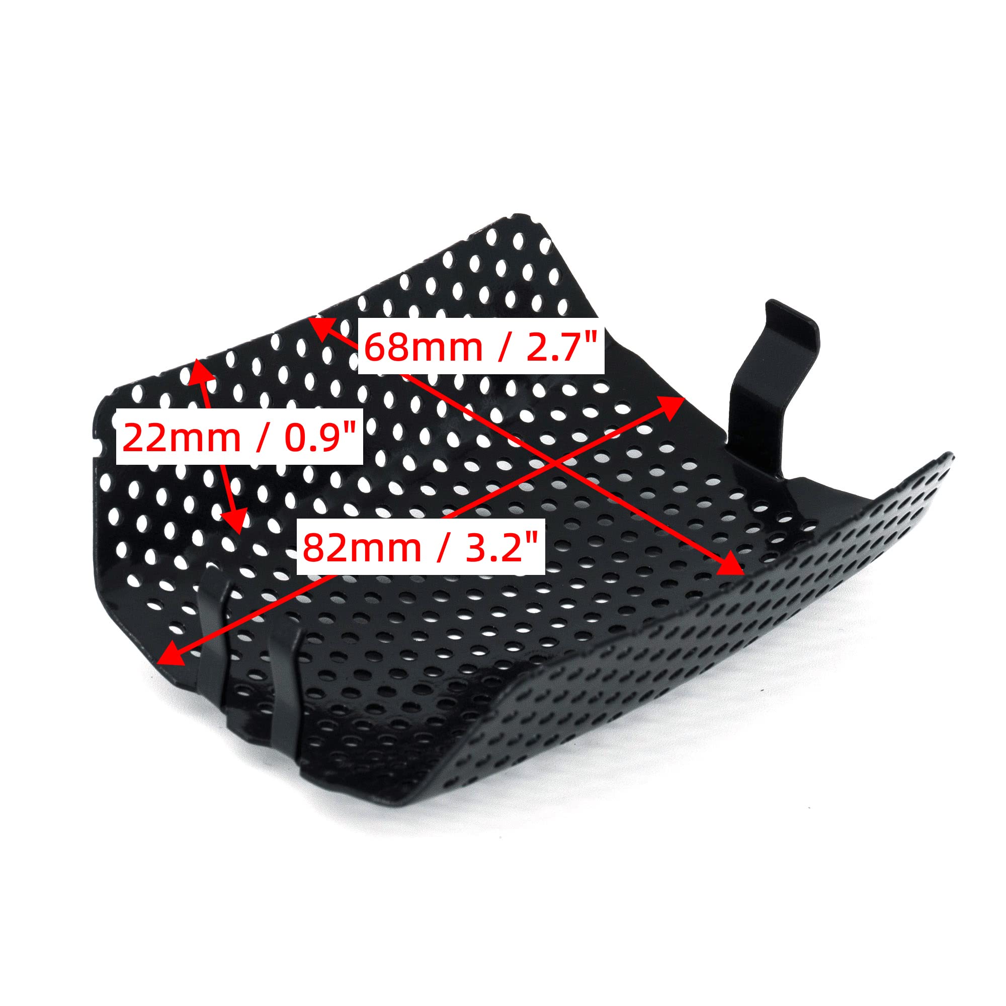 Americruise Motorcycle 1 Pair Black Front Caliper Brake Screen Inserted Covers Caliper Guards for Harley Touring, Road King, Ele